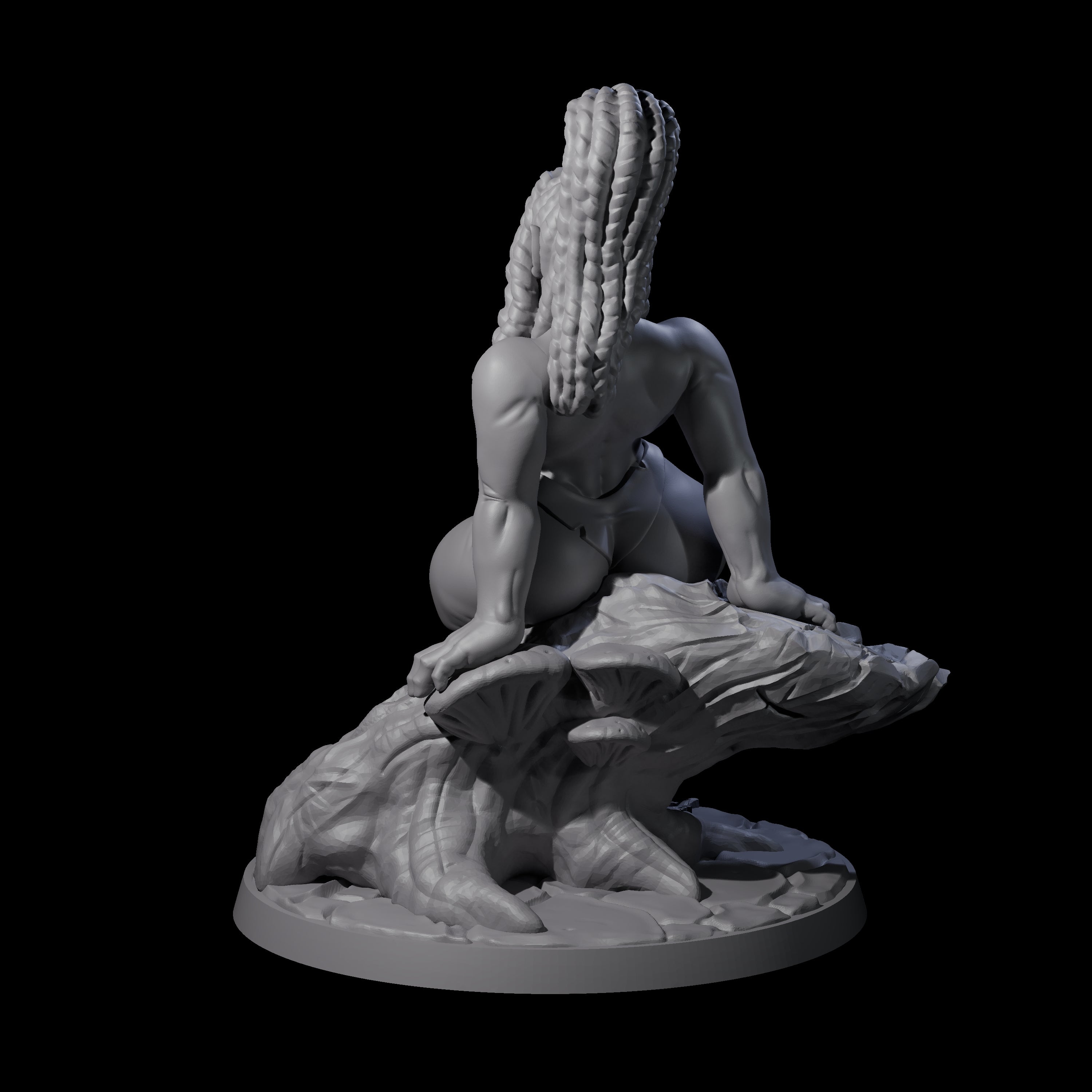 Plump Ogre Pinup Miniature for Dungeons and Dragons, Pathfinder or other TTRPGs