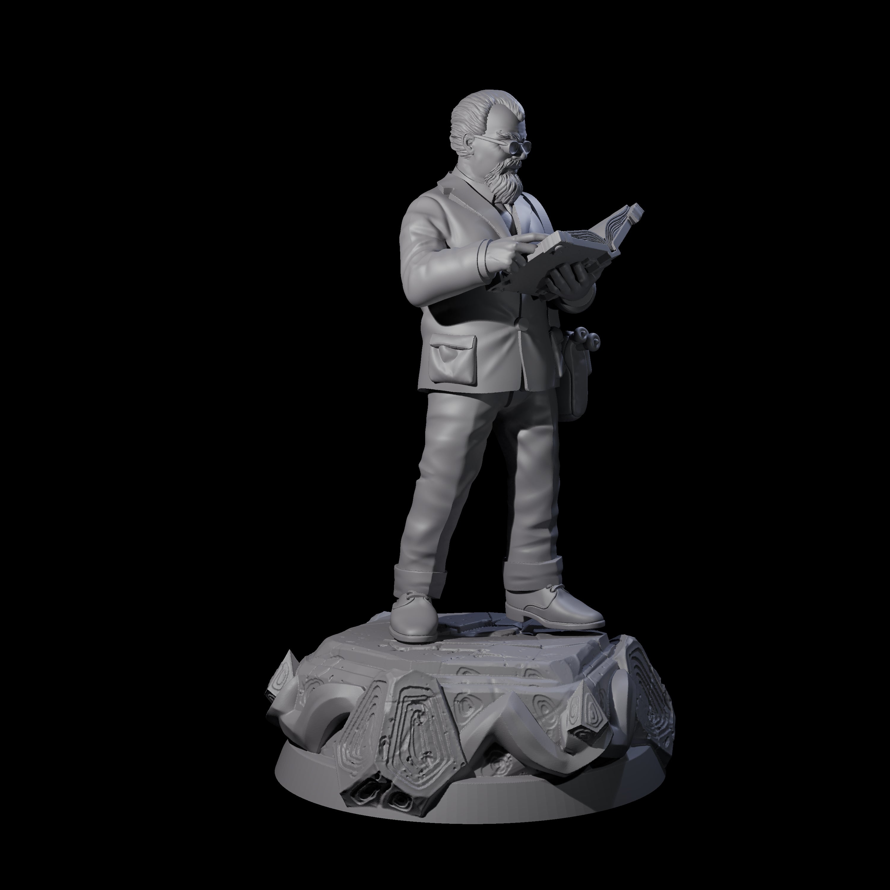 Poindexter Human Scholar Miniature for Dungeons and Dragons, Pathfinder or other TTRPGs