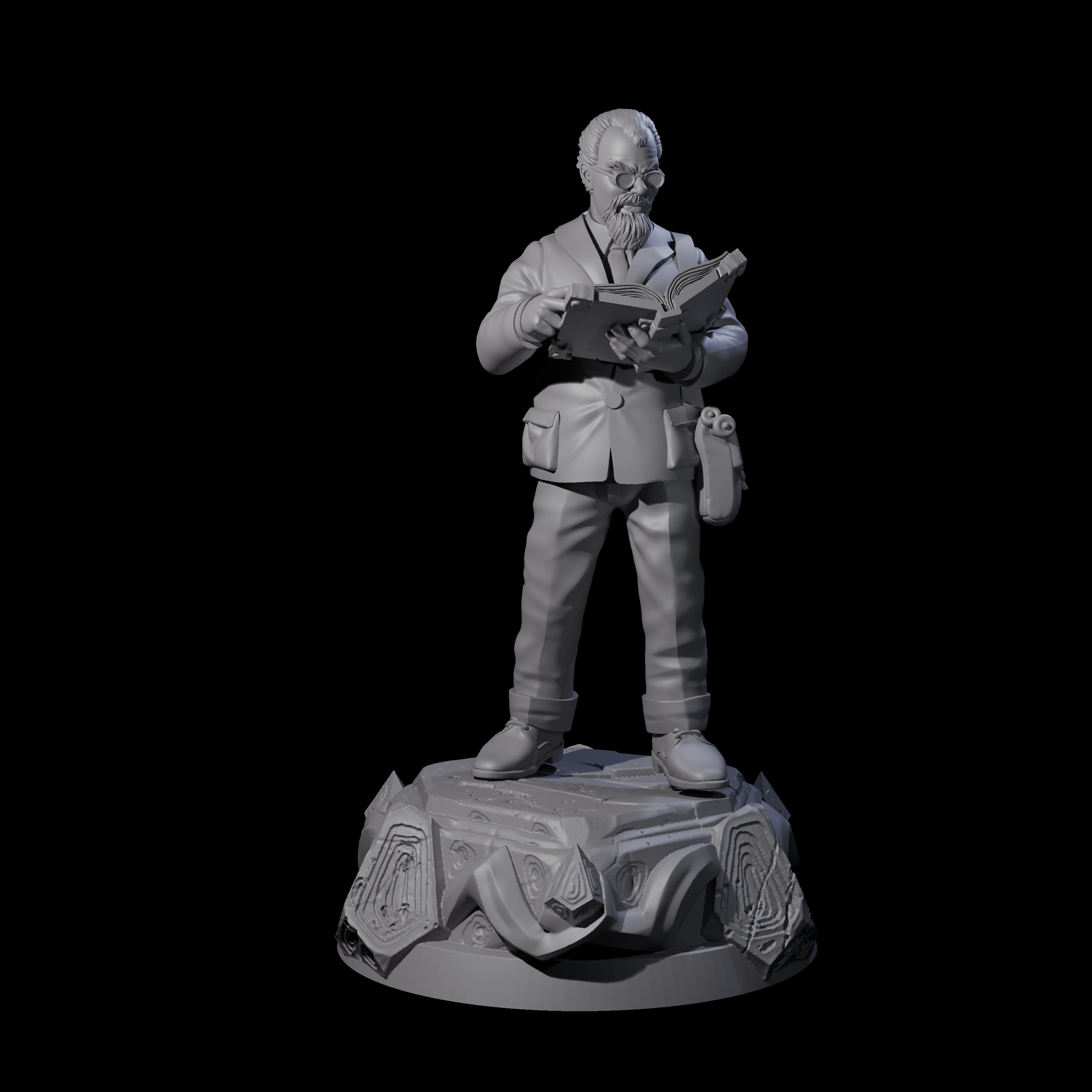 Poindexter Human Scholar Miniature for Dungeons and Dragons, Pathfinder or other TTRPGs