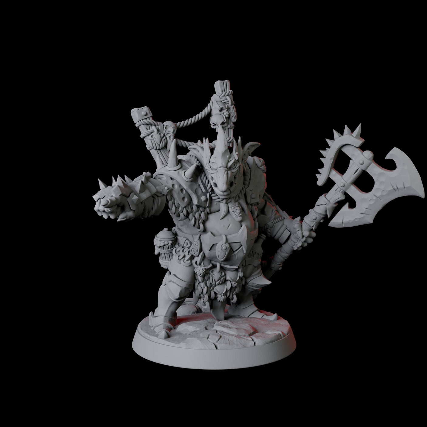 Pointing Goblin Leader Miniature for Dungeons and Dragons, Pathfinder or other TTRPGs