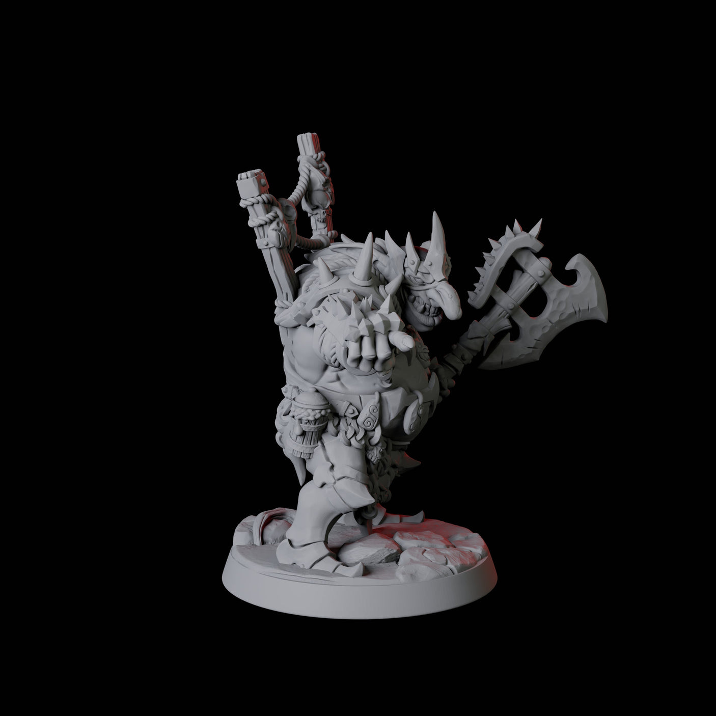 Pointing Goblin Leader Miniature for Dungeons and Dragons, Pathfinder or other TTRPGs