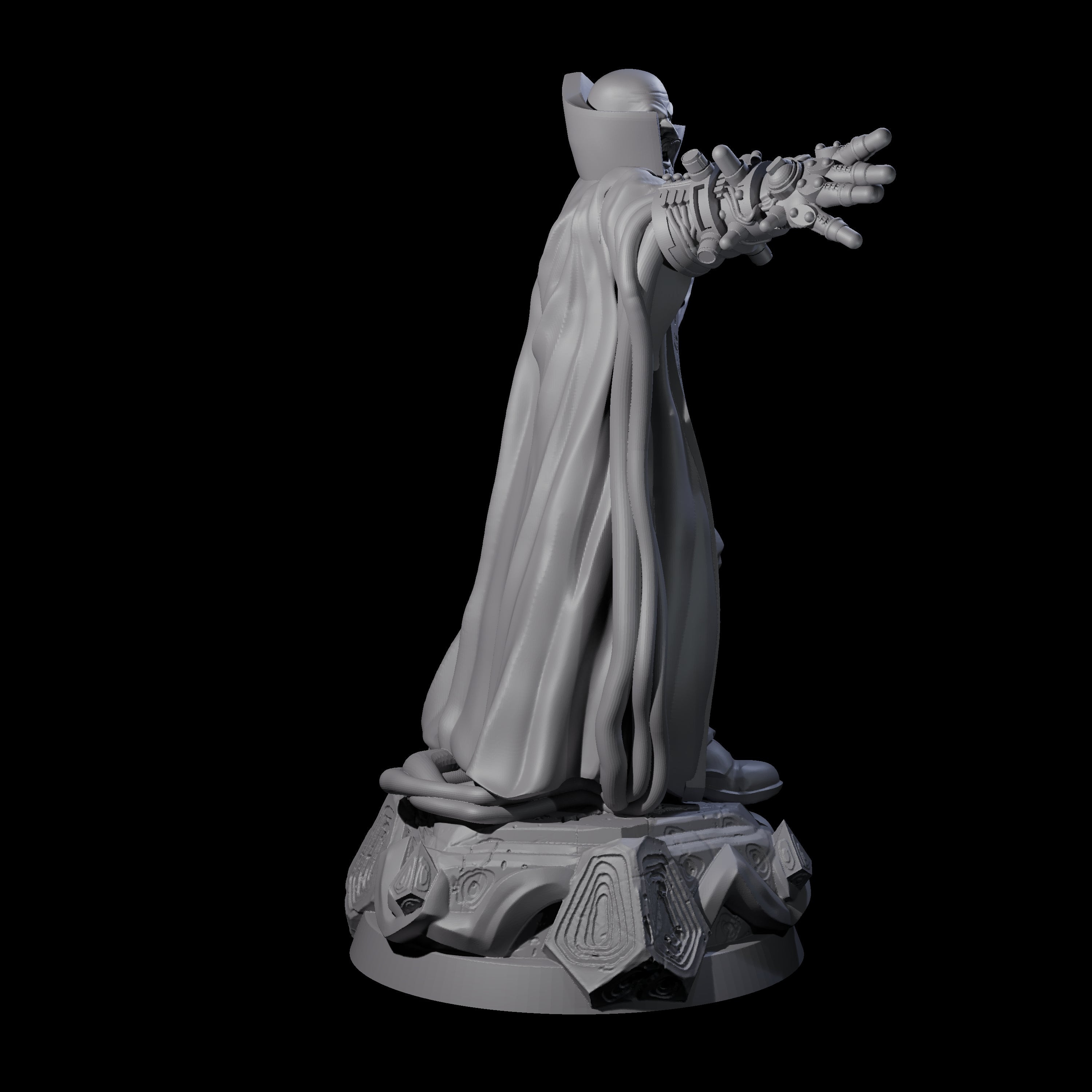 Pointing Human Cultist Miniature for Dungeons and Dragons, Pathfinder or other TTRPGs