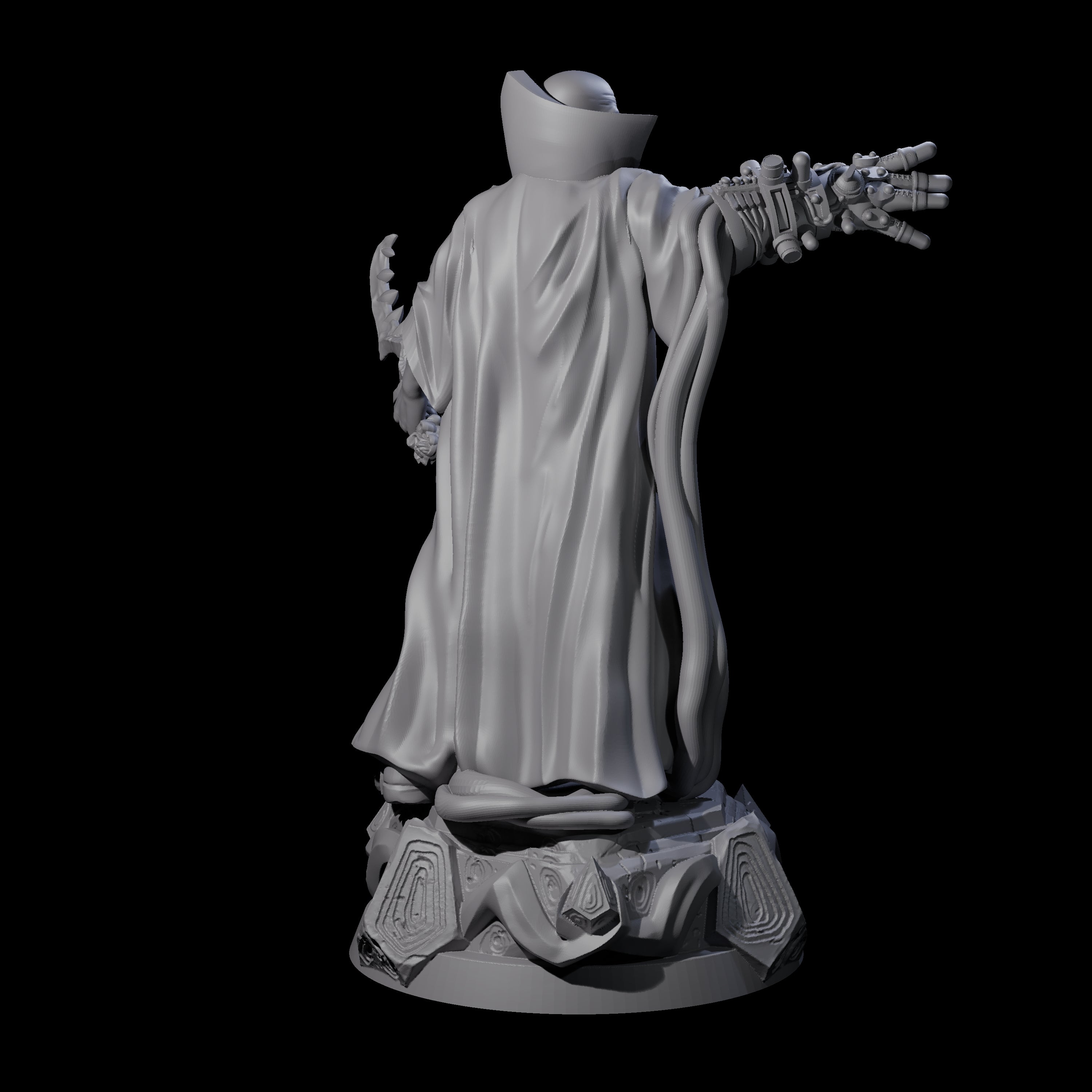 Pointing Human Cultist Miniature for Dungeons and Dragons, Pathfinder or other TTRPGs