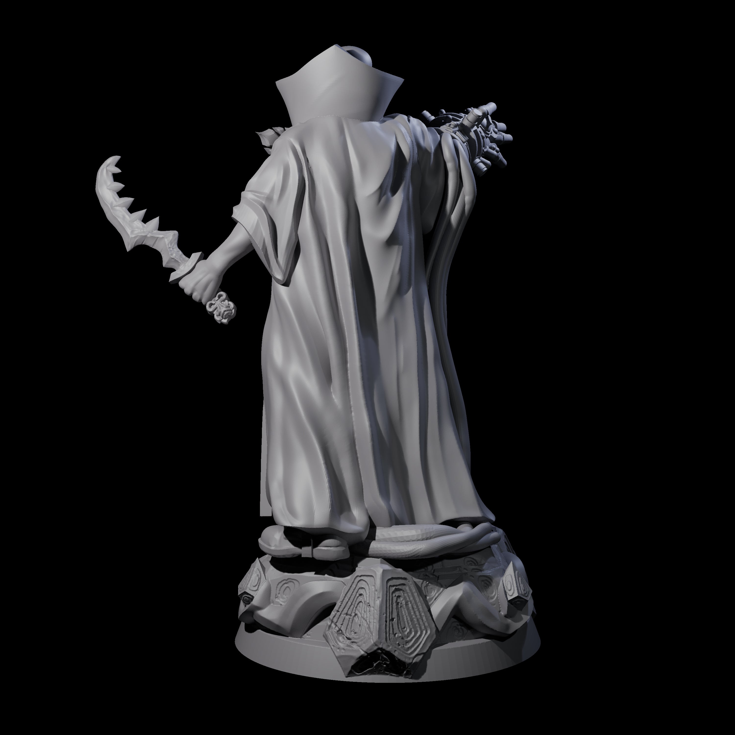 Pointing Human Cultist Miniature for Dungeons and Dragons, Pathfinder or other TTRPGs