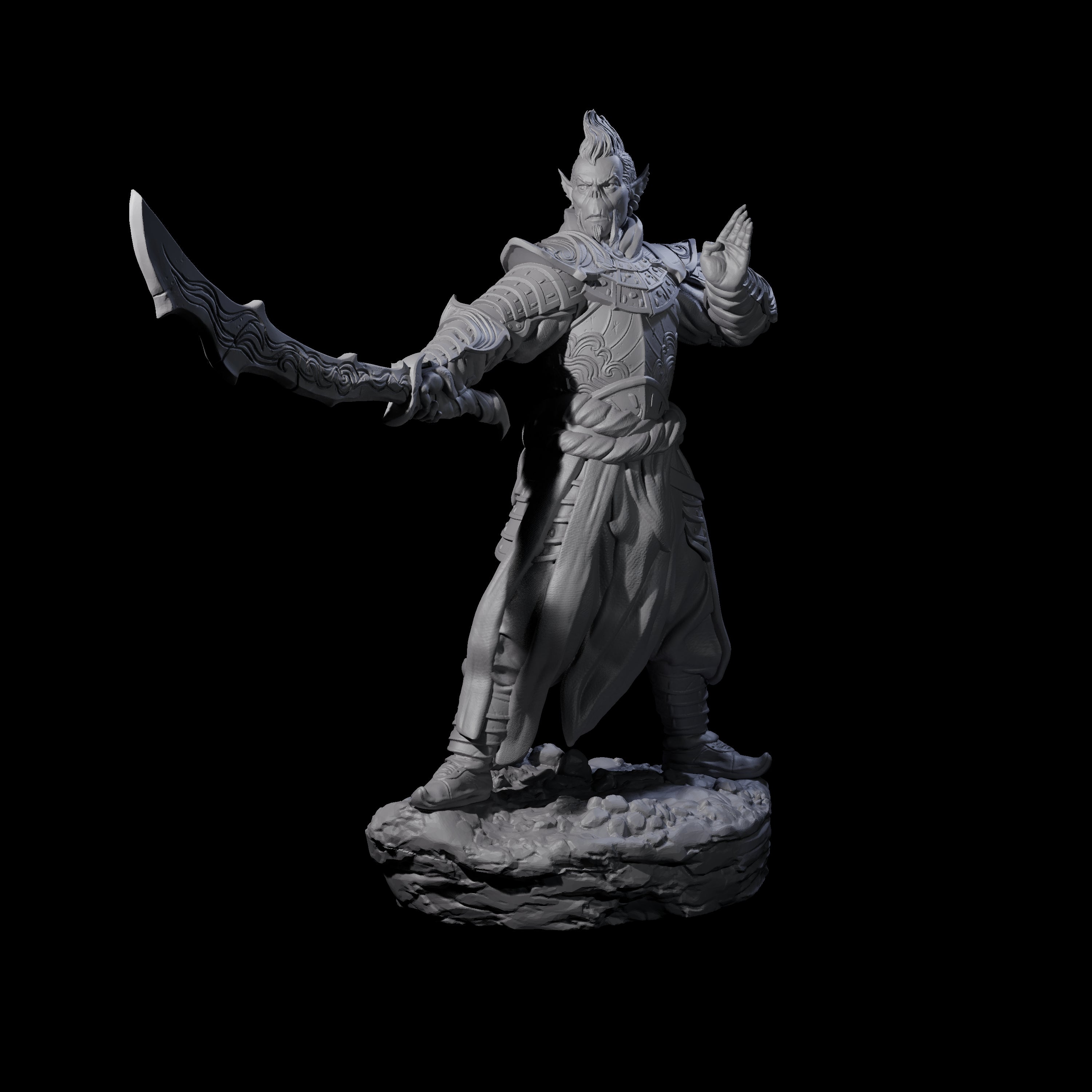 Poised Githyanki Warrior Miniature for Dungeons and Dragons, Pathfinder or other TTRPGs