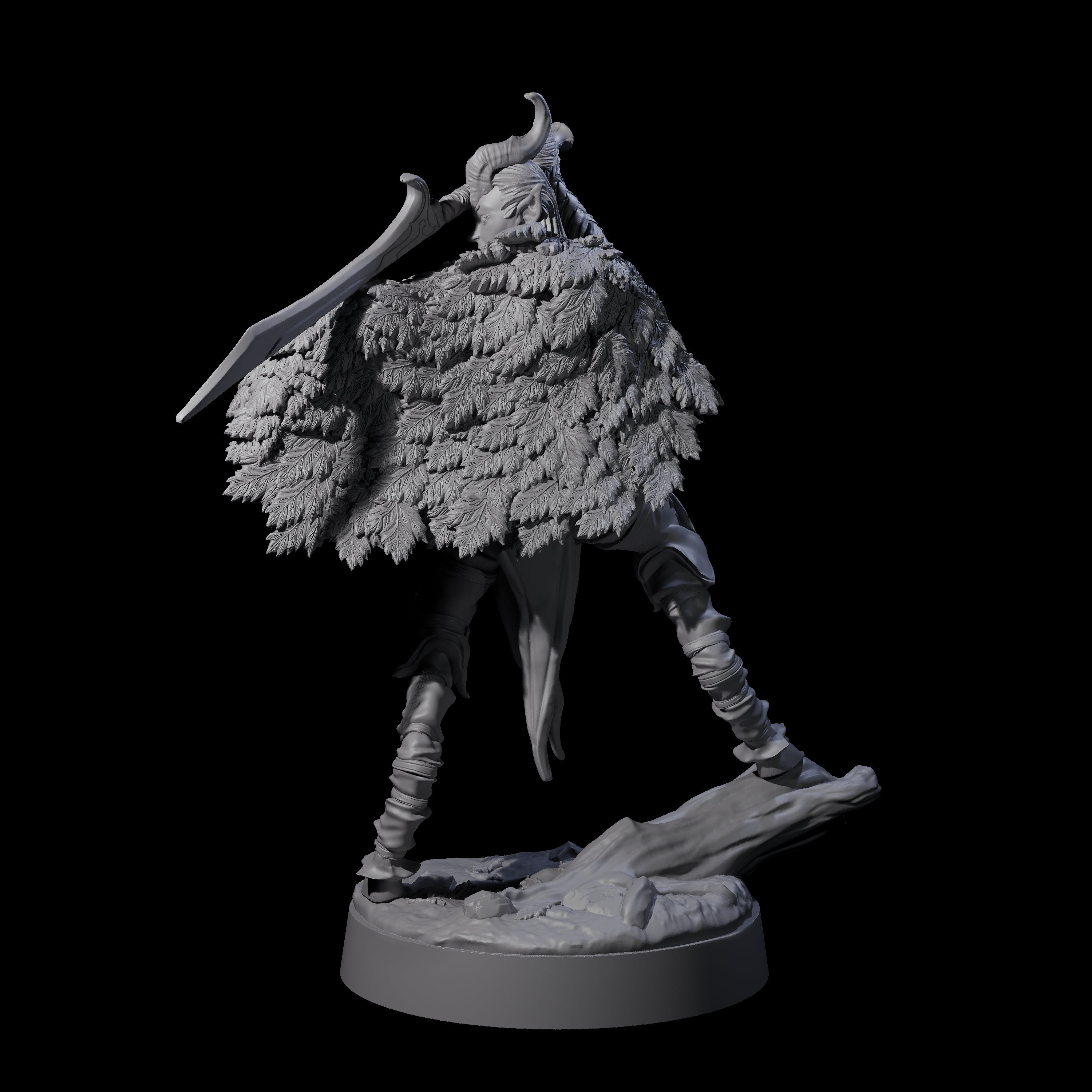 Poised Satyr Gladewarden A Miniature for Dungeons and Dragons, Pathfinder or other TTRPGs