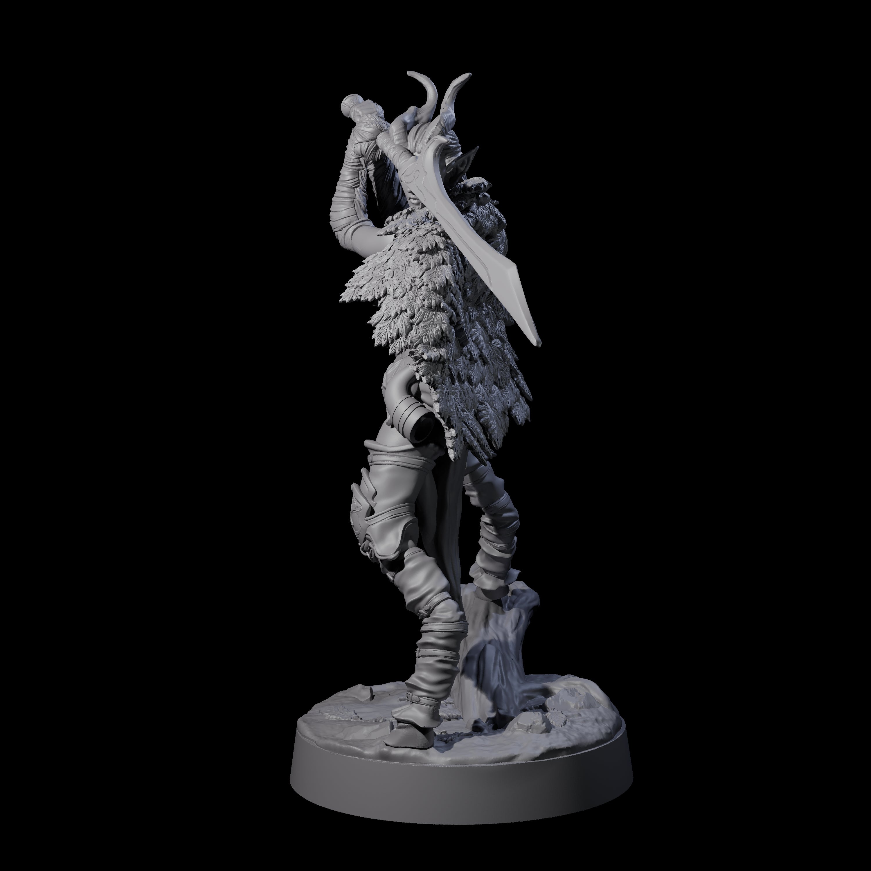 Poised Satyr Gladewarden A Miniature for Dungeons and Dragons, Pathfinder or other TTRPGs
