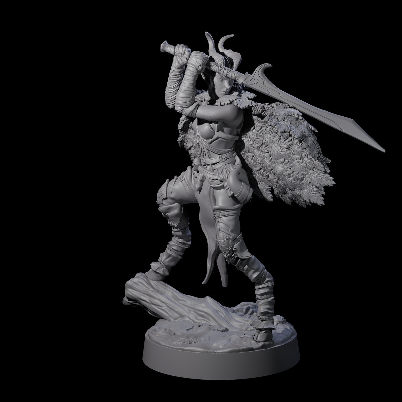 Poised Satyr Gladewarden A Miniature for Dungeons and Dragons, Pathfinder or other TTRPGs