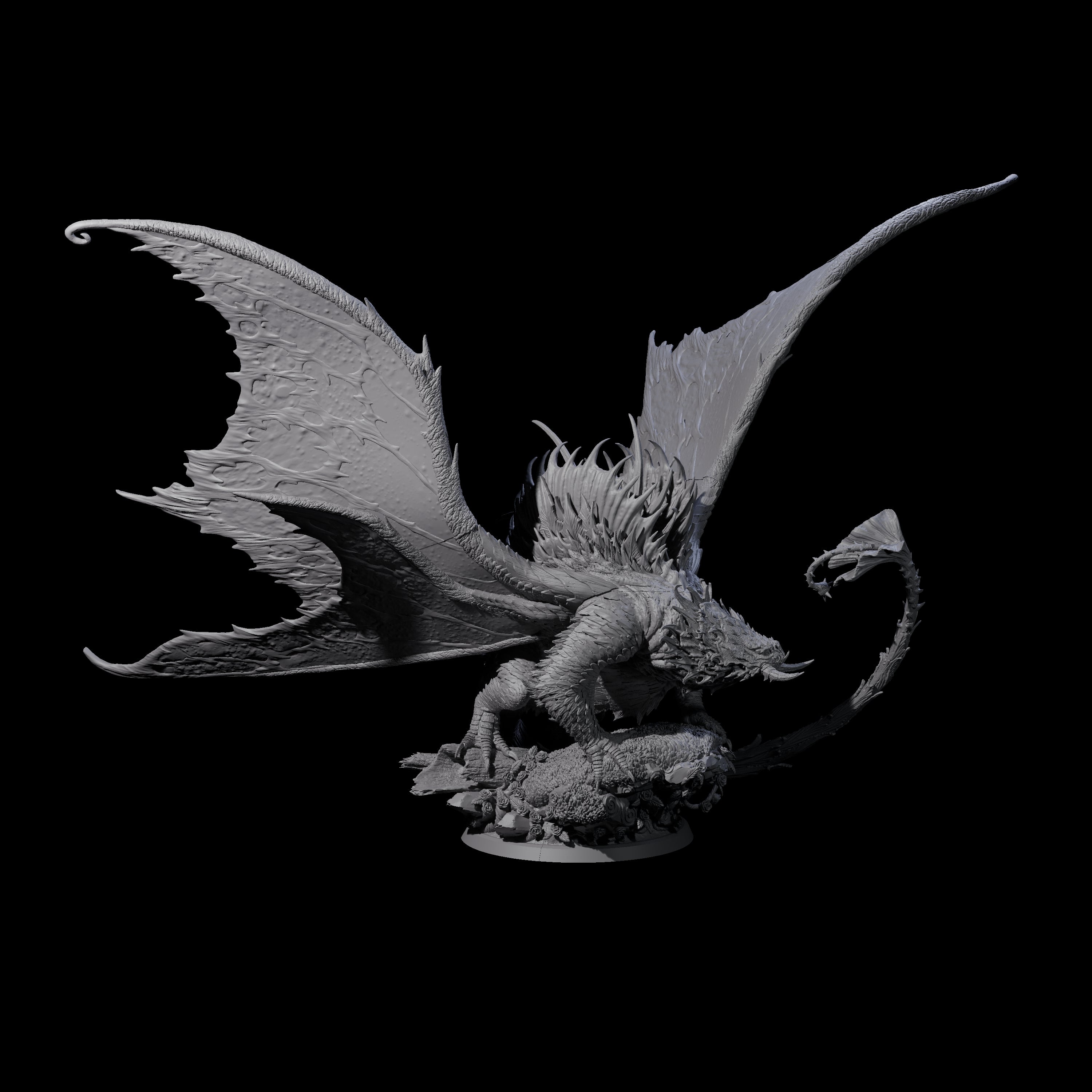 Poisoning Plant Dragon Miniature for Dungeons and Dragons, Pathfinder or other TTRPGs