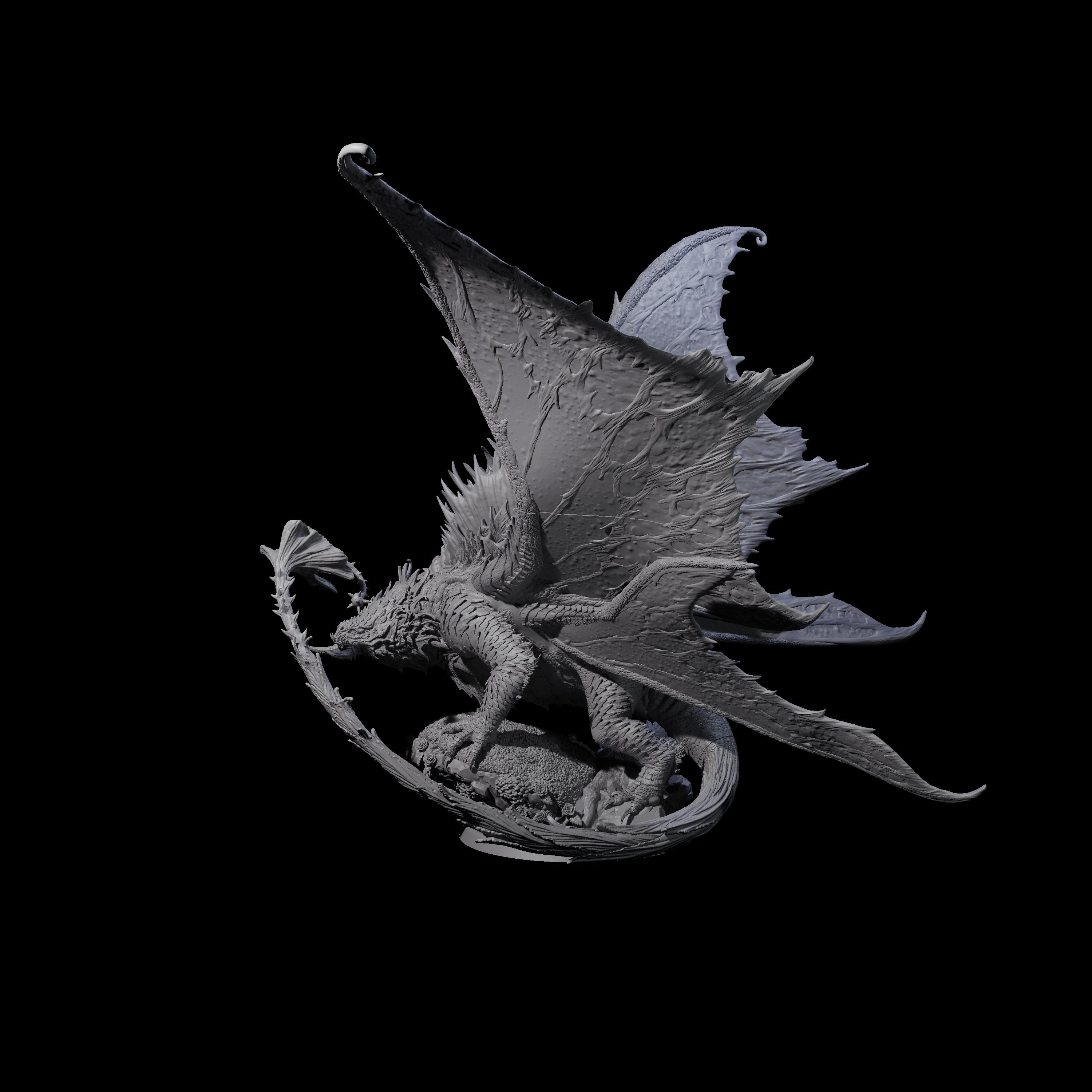 Poisoning Plant Dragon Miniature for Dungeons and Dragons, Pathfinder or other TTRPGs