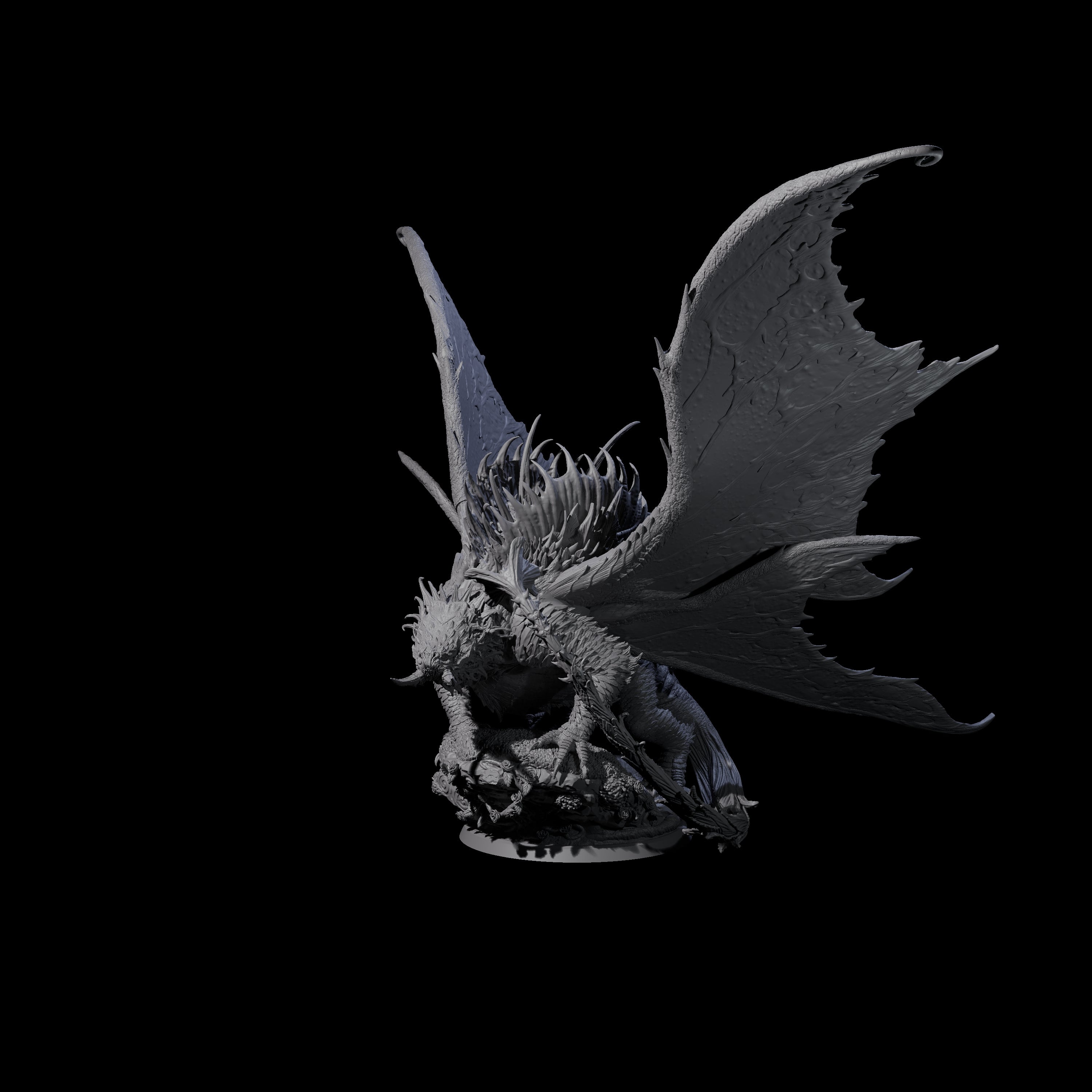 Poisoning Plant Dragon Miniature for Dungeons and Dragons, Pathfinder or other TTRPGs