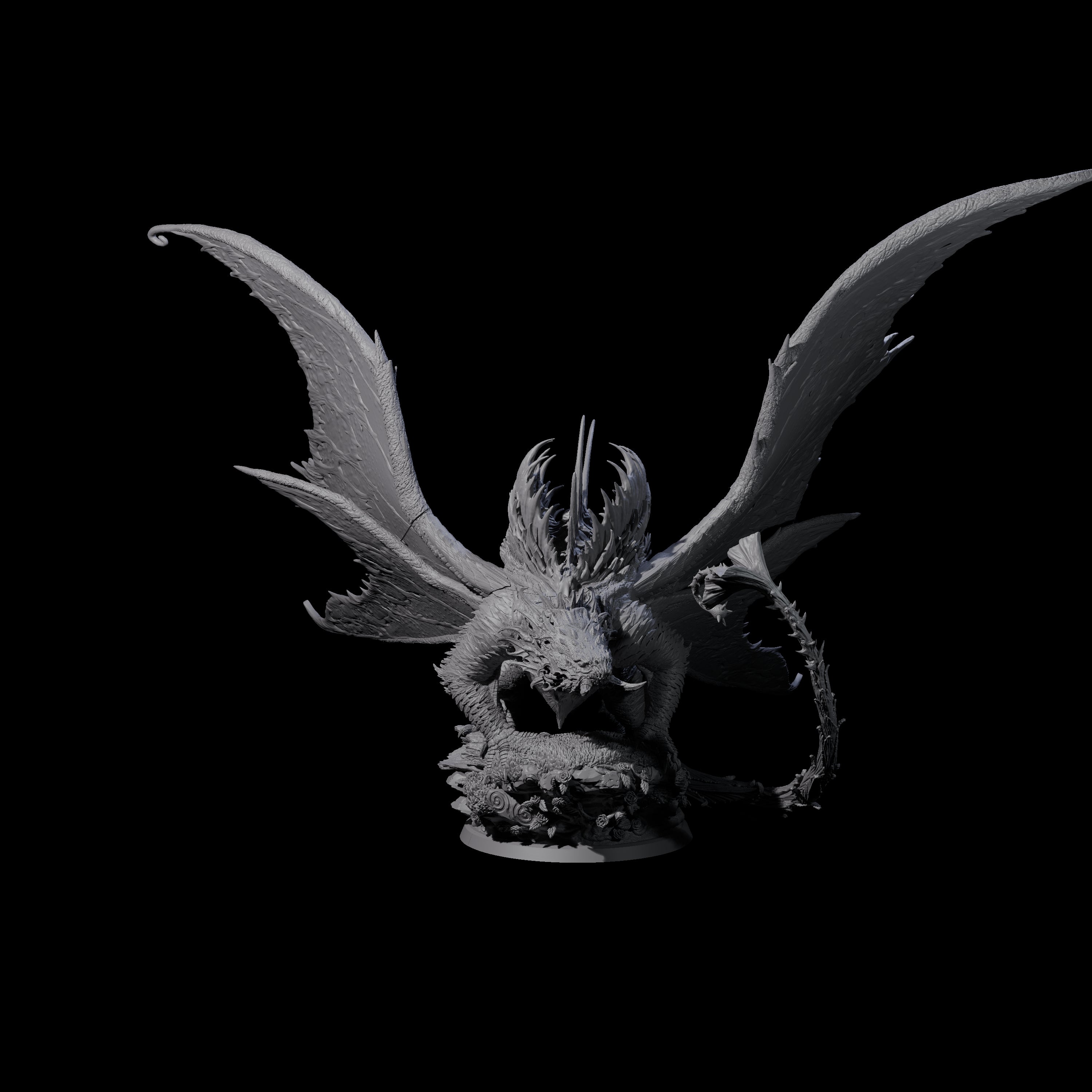 Poisoning Plant Dragon Miniature for Dungeons and Dragons, Pathfinder or other TTRPGs