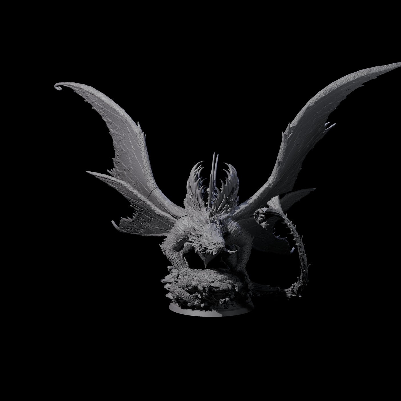 Poisoning Plant Dragon Miniature for Dungeons and Dragons, Pathfinder or other TTRPGs