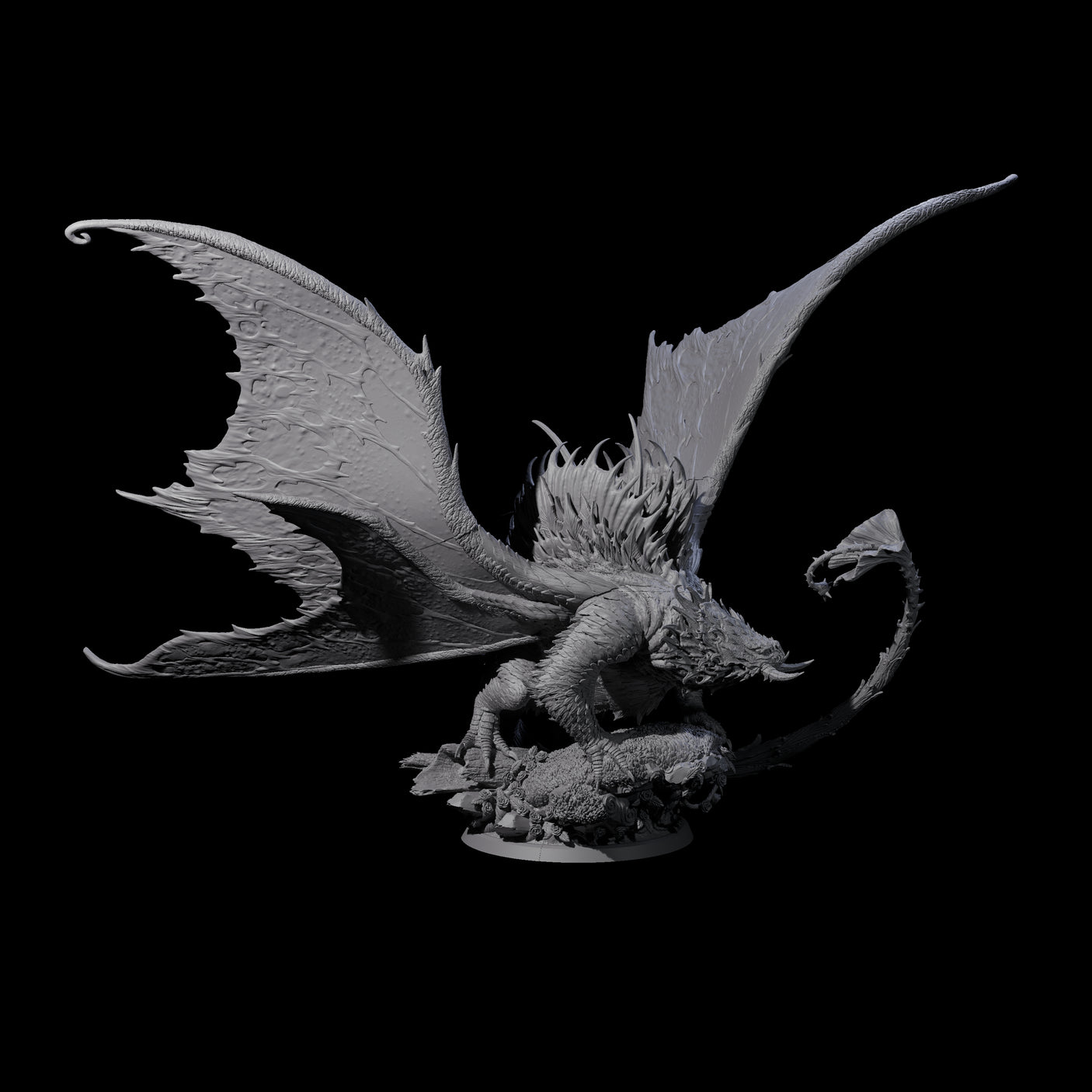 Poisoning Plant Dragon Miniature for Dungeons and Dragons, Pathfinder or other TTRPGs