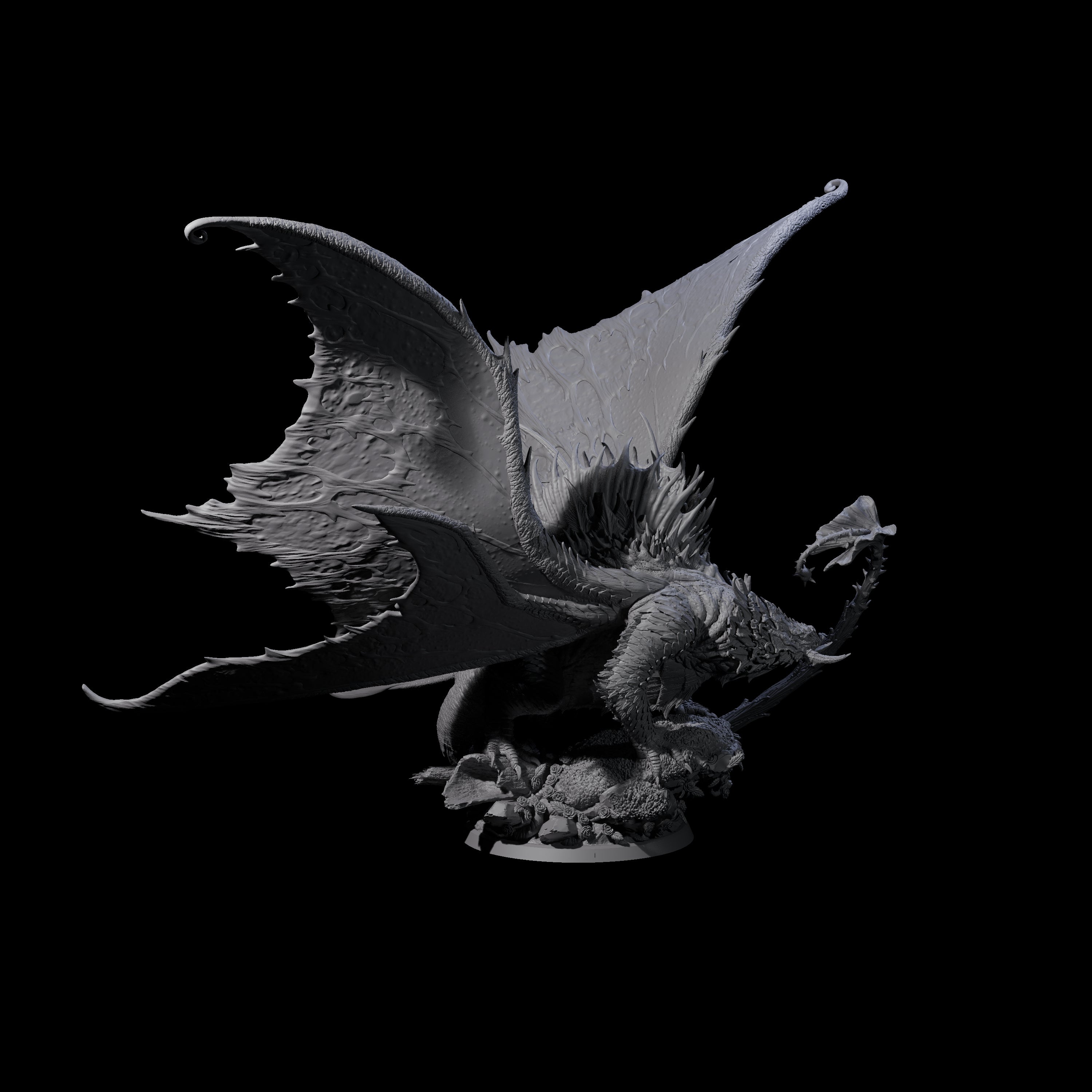 Poisoning Plant Dragon Miniature for Dungeons and Dragons, Pathfinder or other TTRPGs