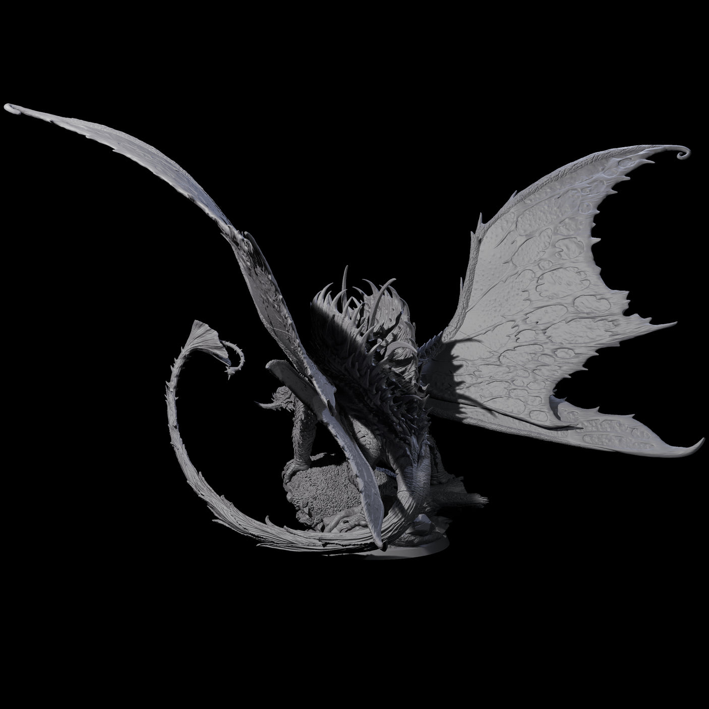 Poisoning Plant Dragon Miniature for Dungeons and Dragons, Pathfinder or other TTRPGs