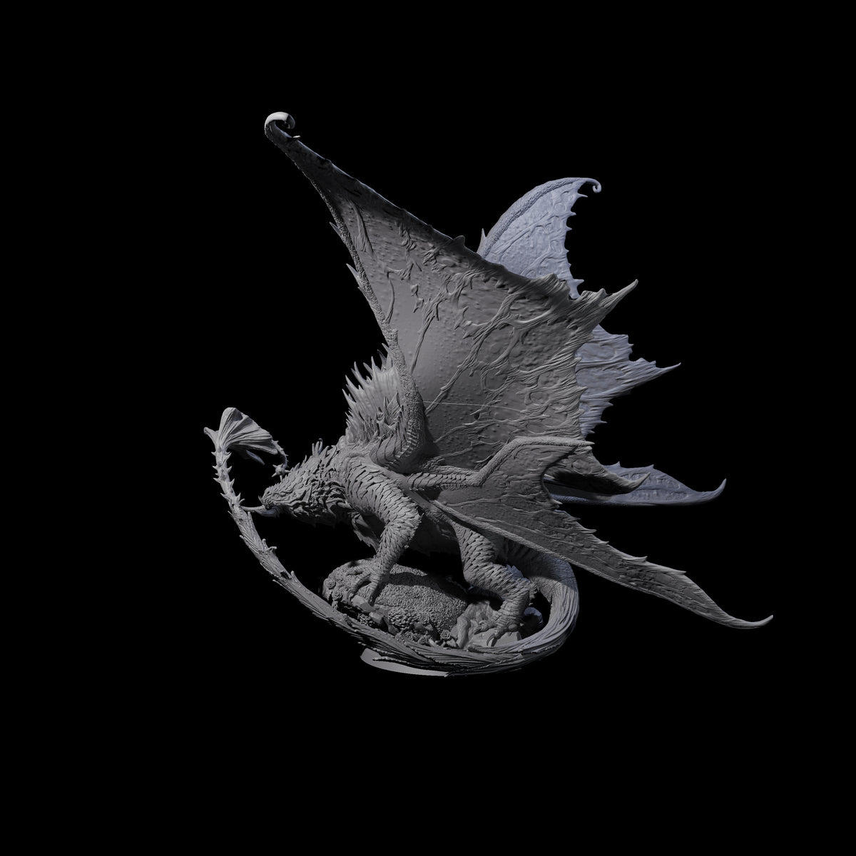 Poisoning Plant Dragon Miniature for Dungeons and Dragons, Pathfinder or other TTRPGs