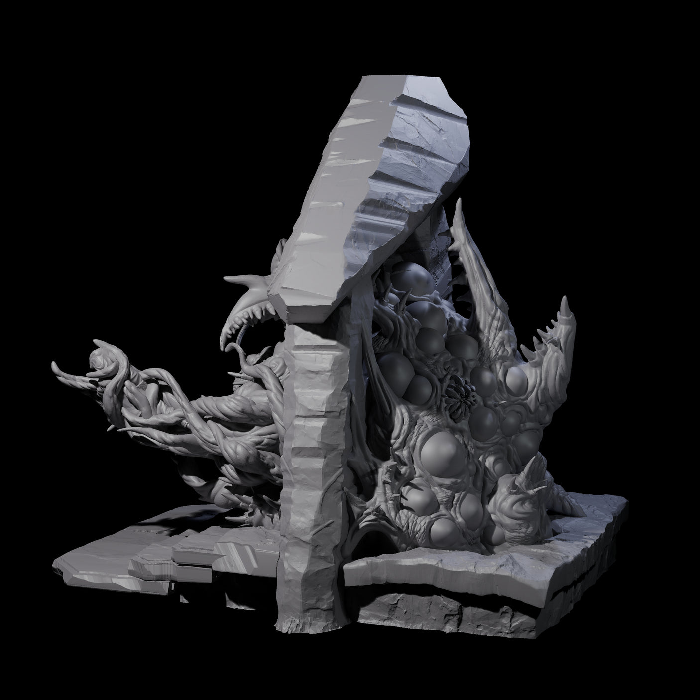 Portal Opened Shoggoth Aberration Miniature for Dungeons and Dragons, Pathfinder or other TTRPGs