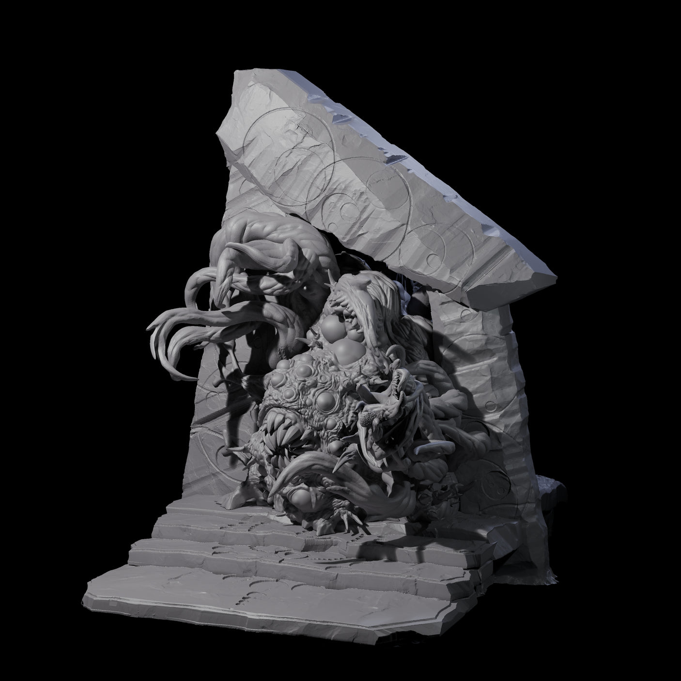 Portal Opened Shoggoth Aberration Miniature for Dungeons and Dragons, Pathfinder or other TTRPGs