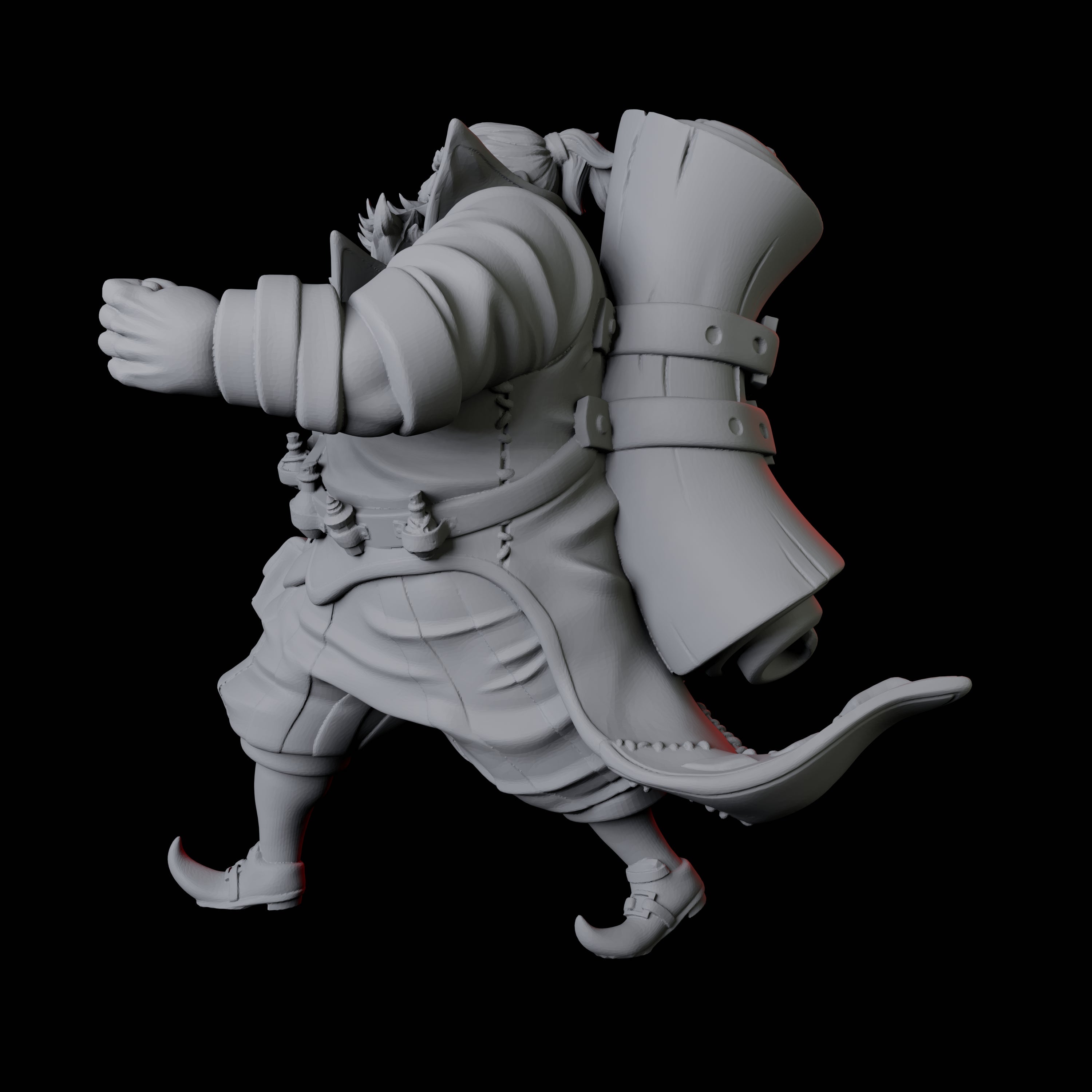 Portly Alchemist C Miniature for Dungeons and Dragons, Pathfinder or other TTRPGs