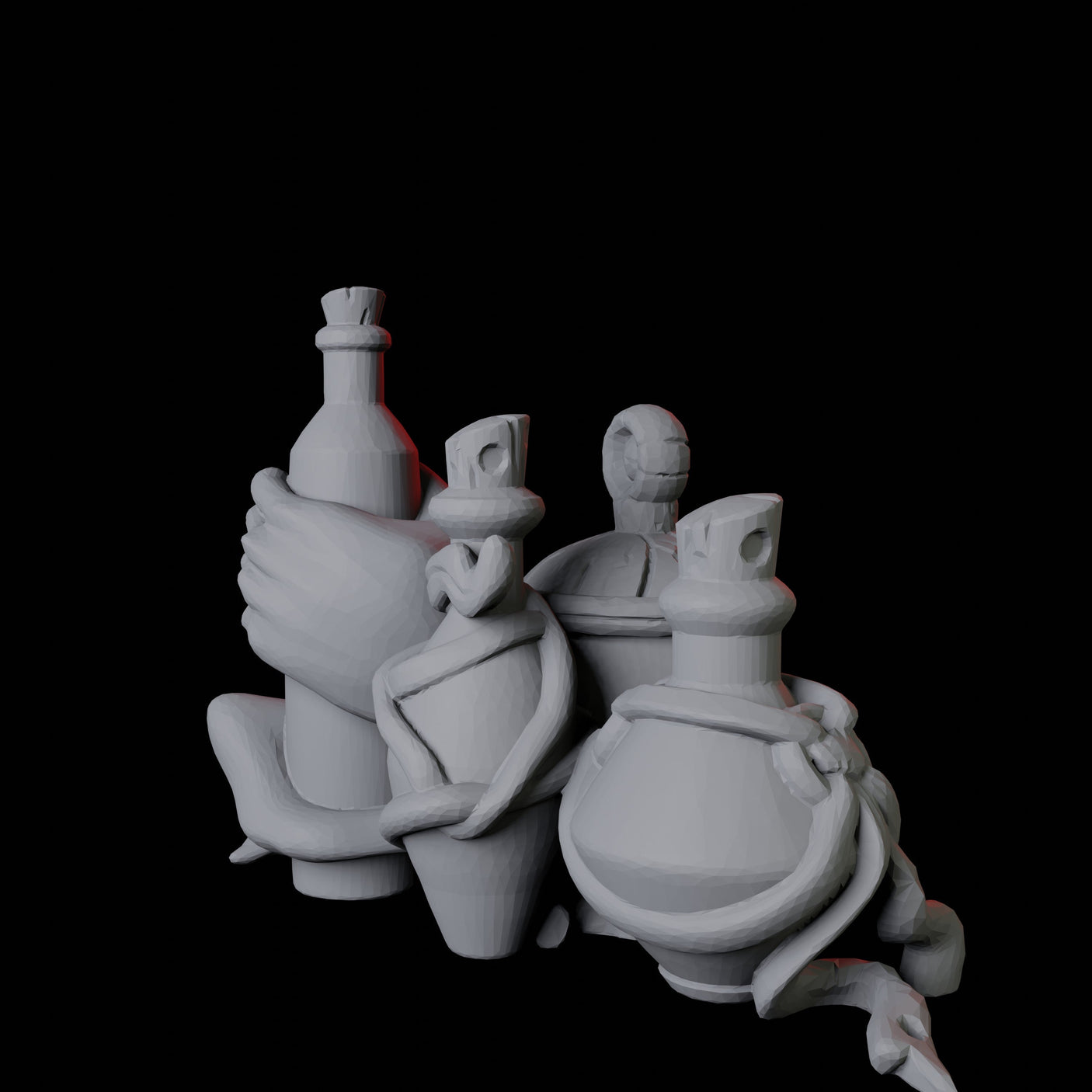 Potion Bottle C Miniature for Dungeons and Dragons, Pathfinder or other TTRPGs