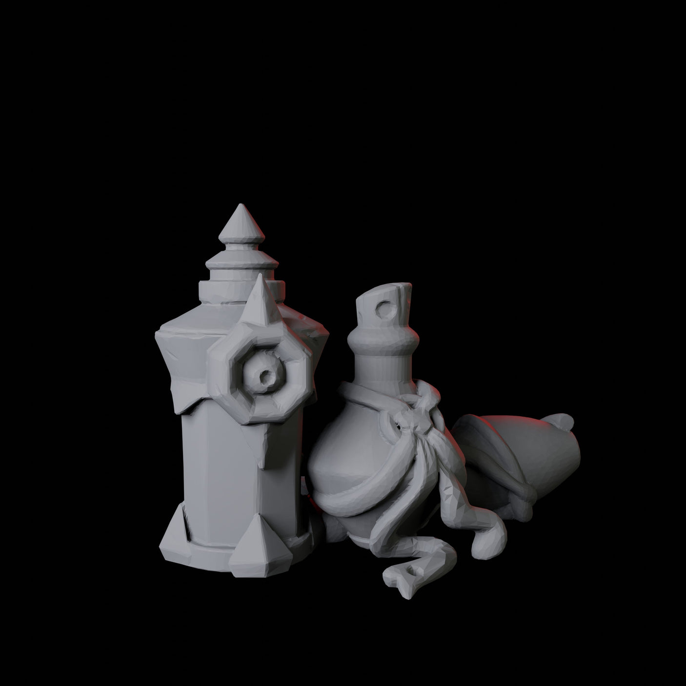 Potion Bottle F Miniature for Dungeons and Dragons, Pathfinder or other TTRPGs