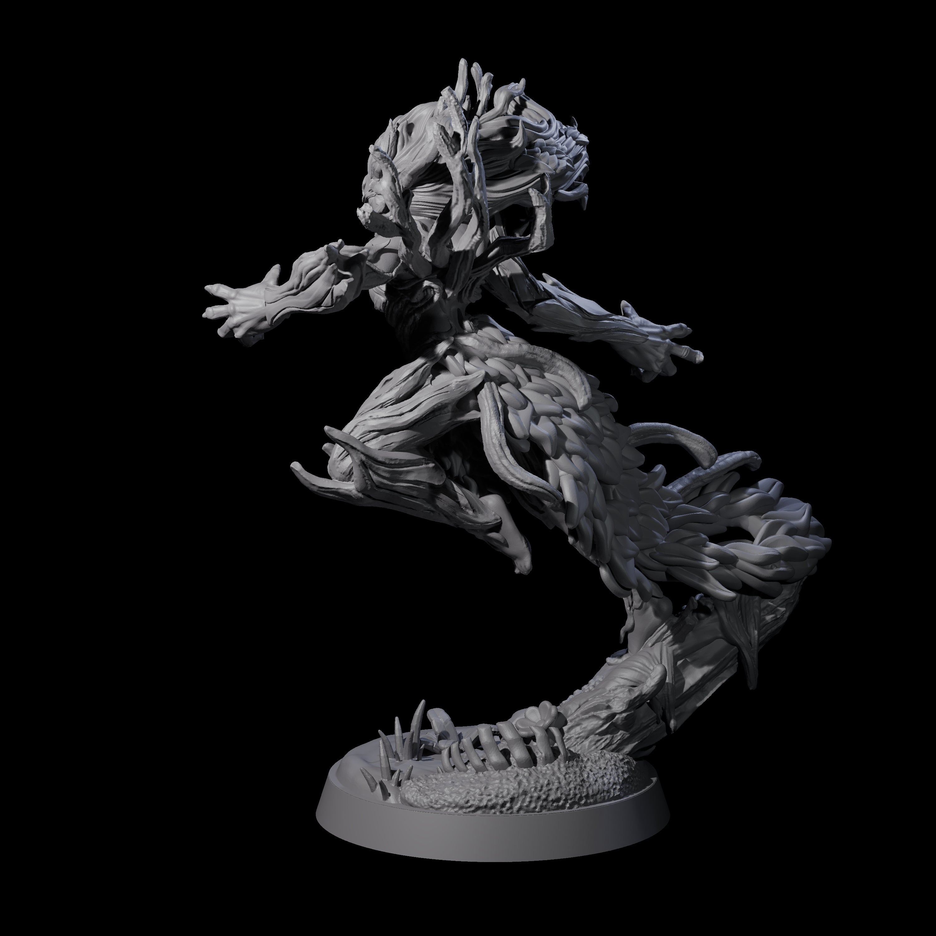 Pouncing Forest Dryad Miniature for Dungeons and Dragons, Pathfinder or other TTRPGs