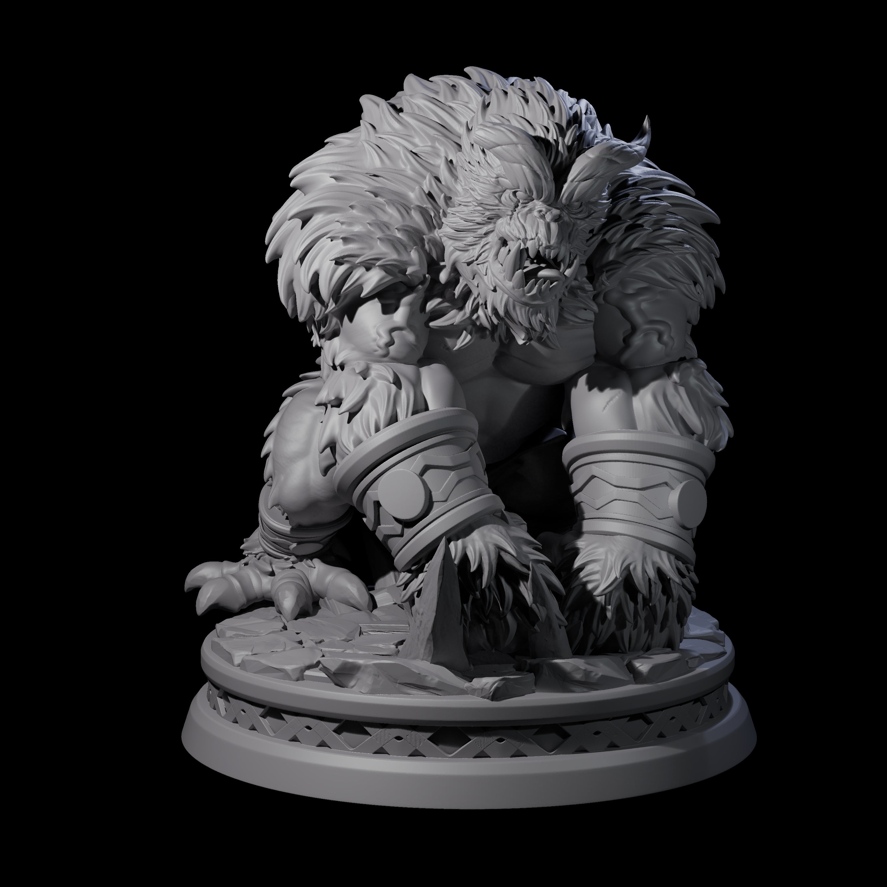 Pounding Balor-Kin Miniature for Dungeons and Dragons, Pathfinder or other TTRPGs
