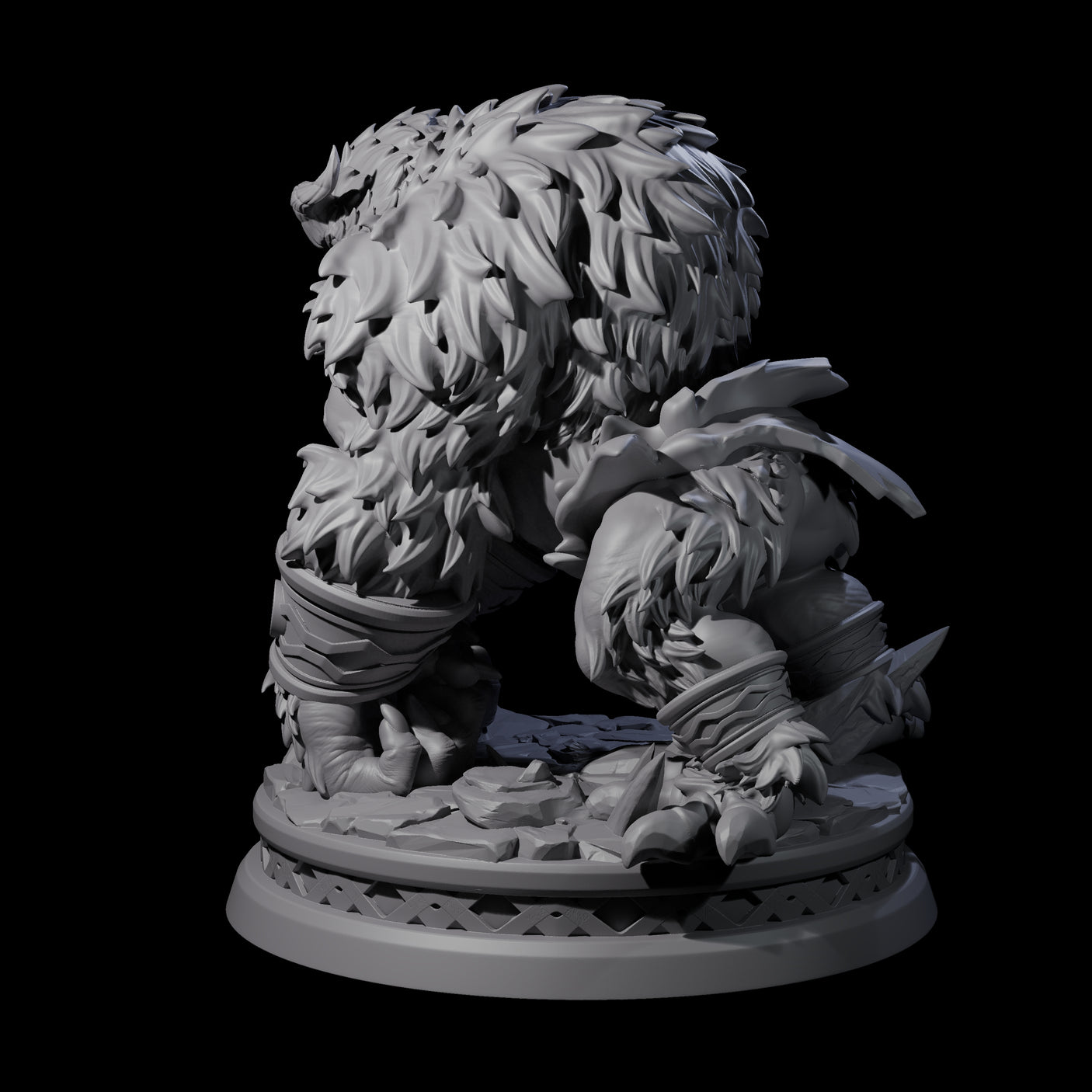 Pounding Balor-Kin Miniature for Dungeons and Dragons, Pathfinder or other TTRPGs