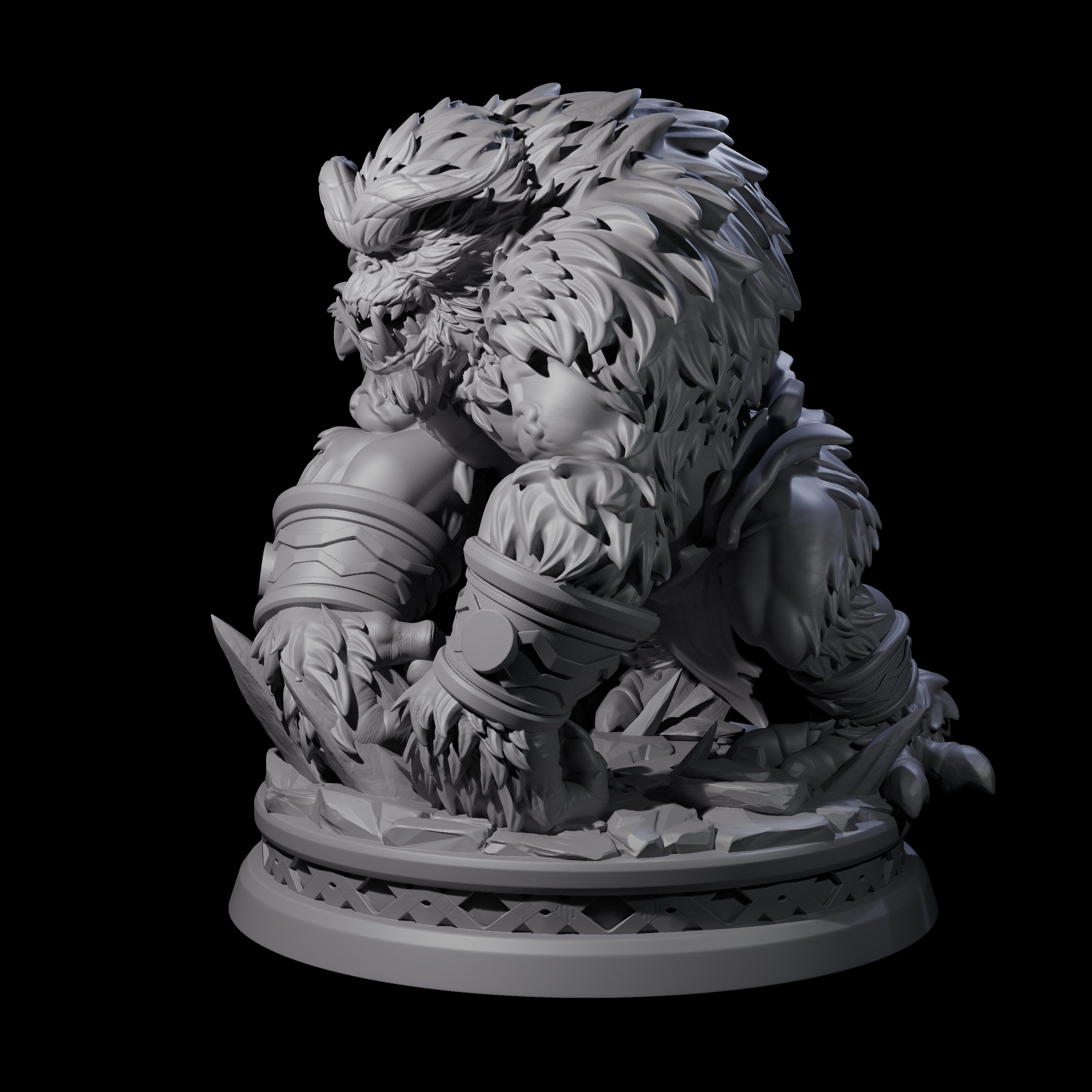 Pounding Balor-Kin Miniature for Dungeons and Dragons, Pathfinder or other TTRPGs