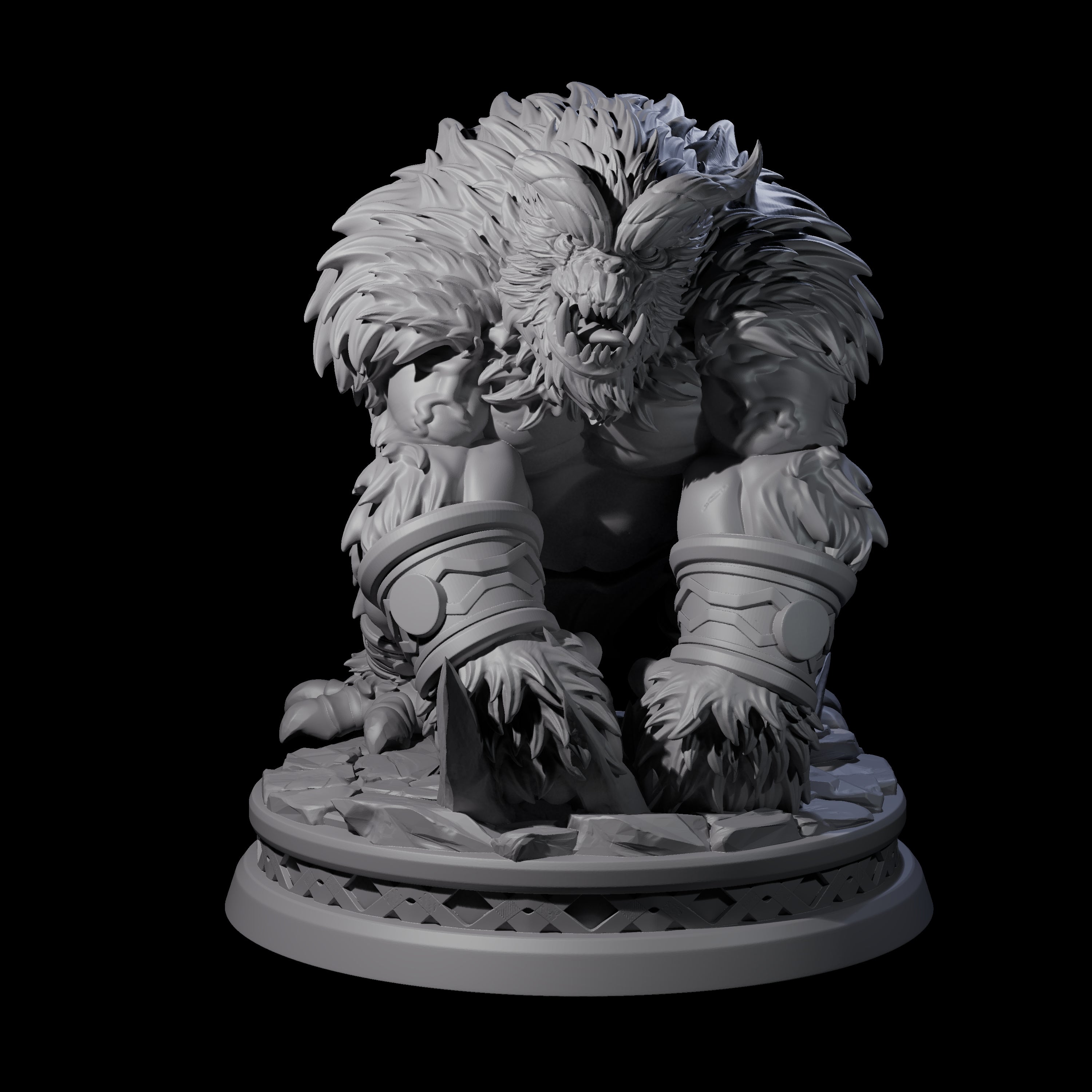 Pounding Balor-Kin Miniature for Dungeons and Dragons, Pathfinder or other TTRPGs