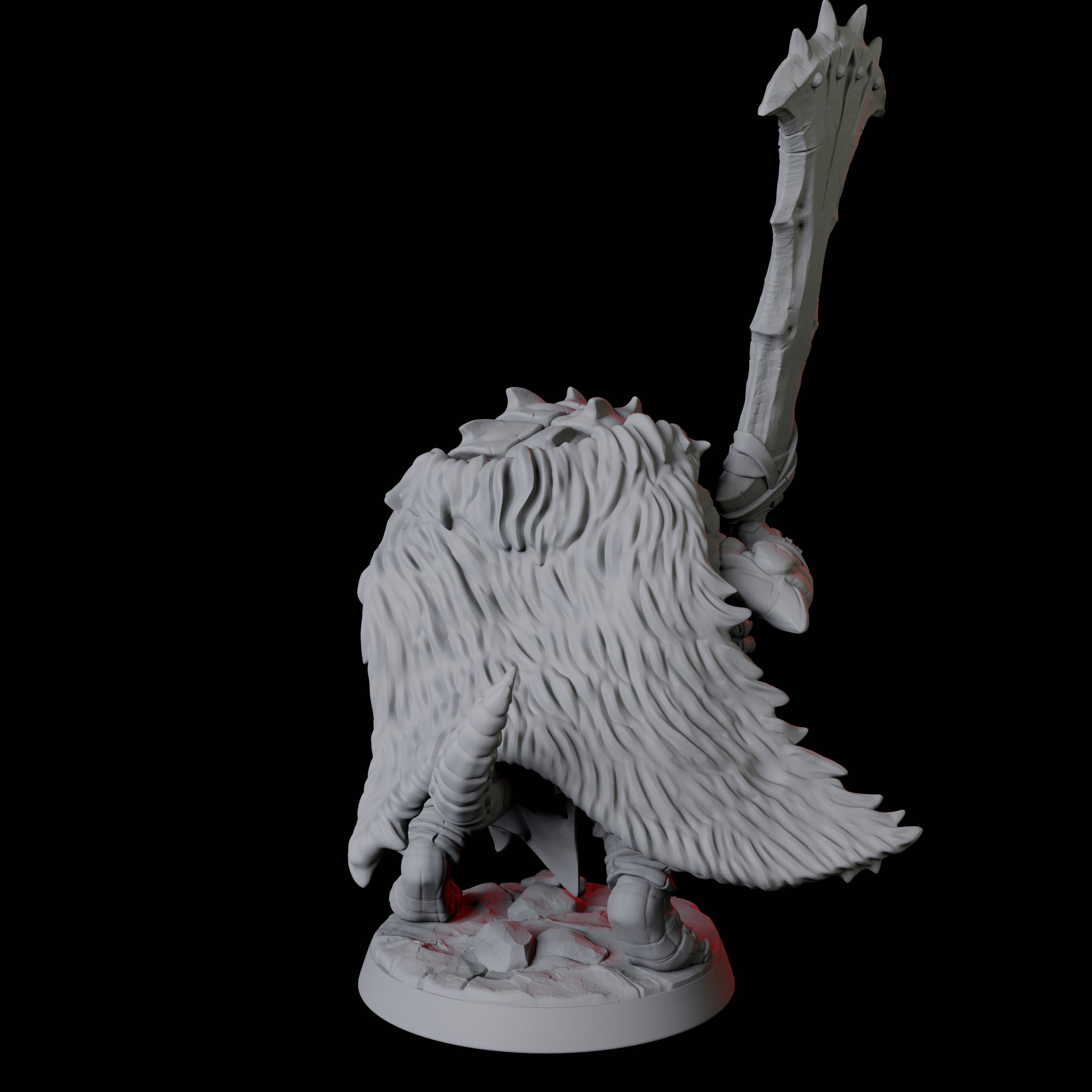 Powerful Frost Lizardfolk A Miniature for Dungeons and Dragons, Pathfinder or other TTRPGs