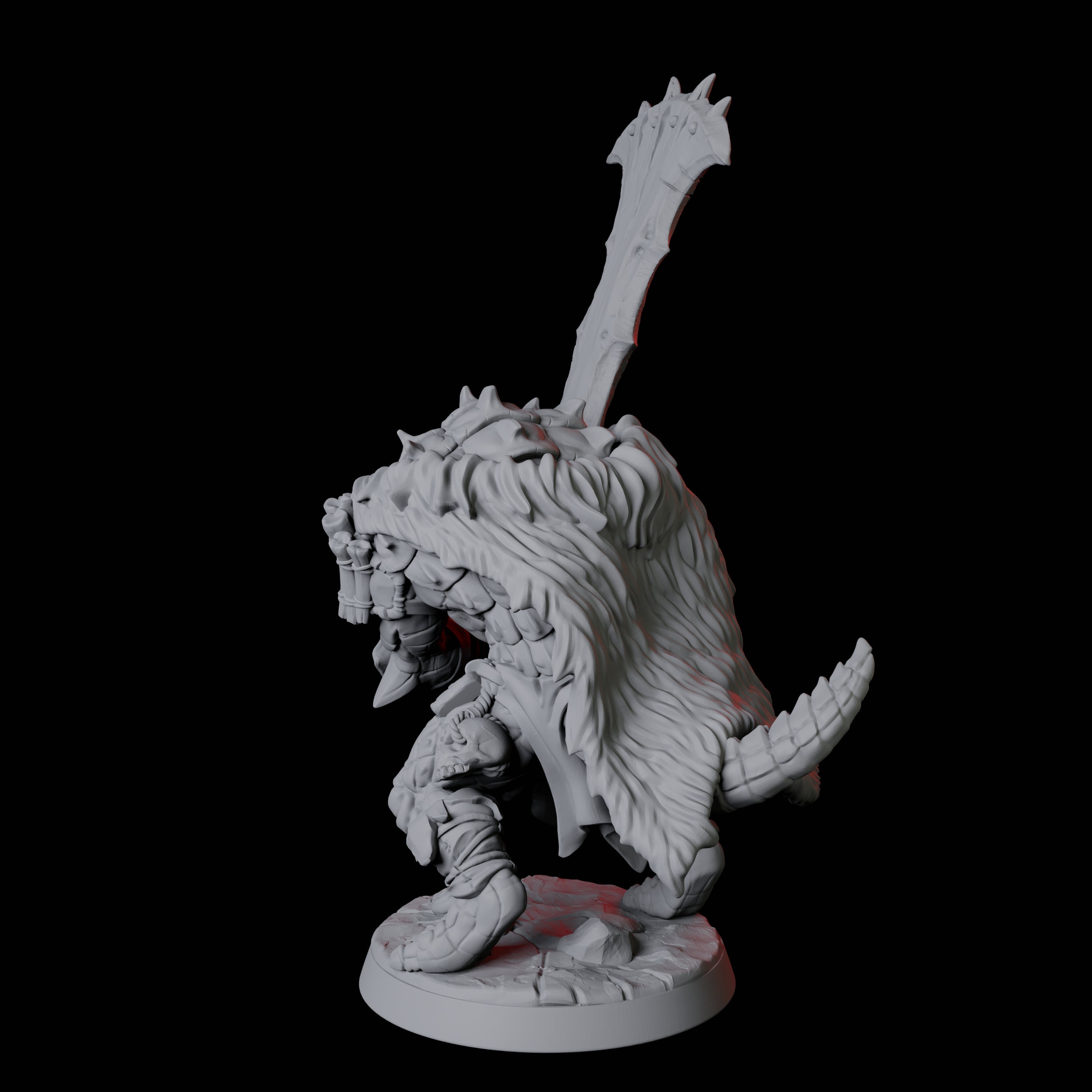 Powerful Frost Lizardfolk A Miniature for Dungeons and Dragons, Pathfinder or other TTRPGs
