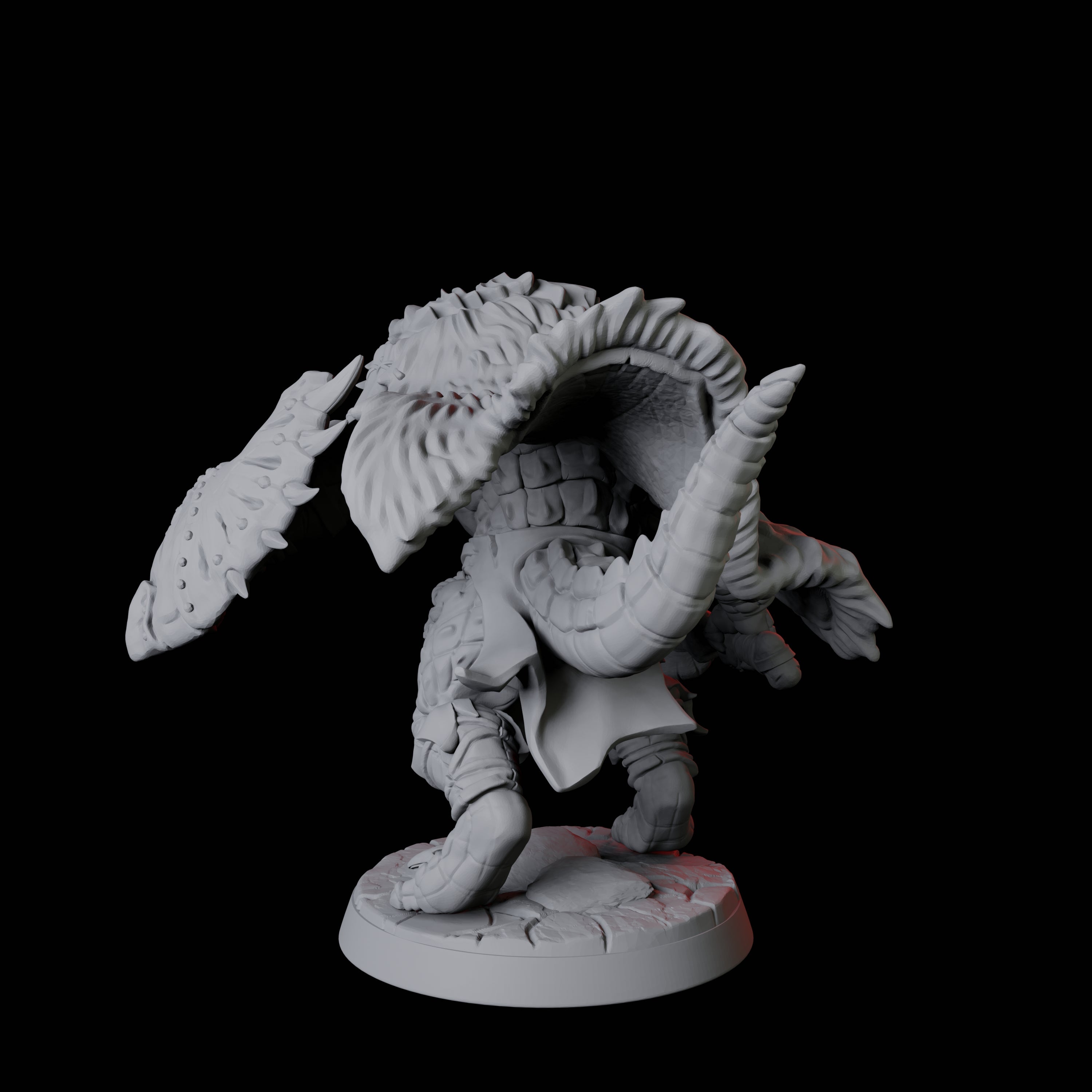 Powerful Frost Lizardfolk B Miniature for Dungeons and Dragons, Pathfinder or other TTRPGs