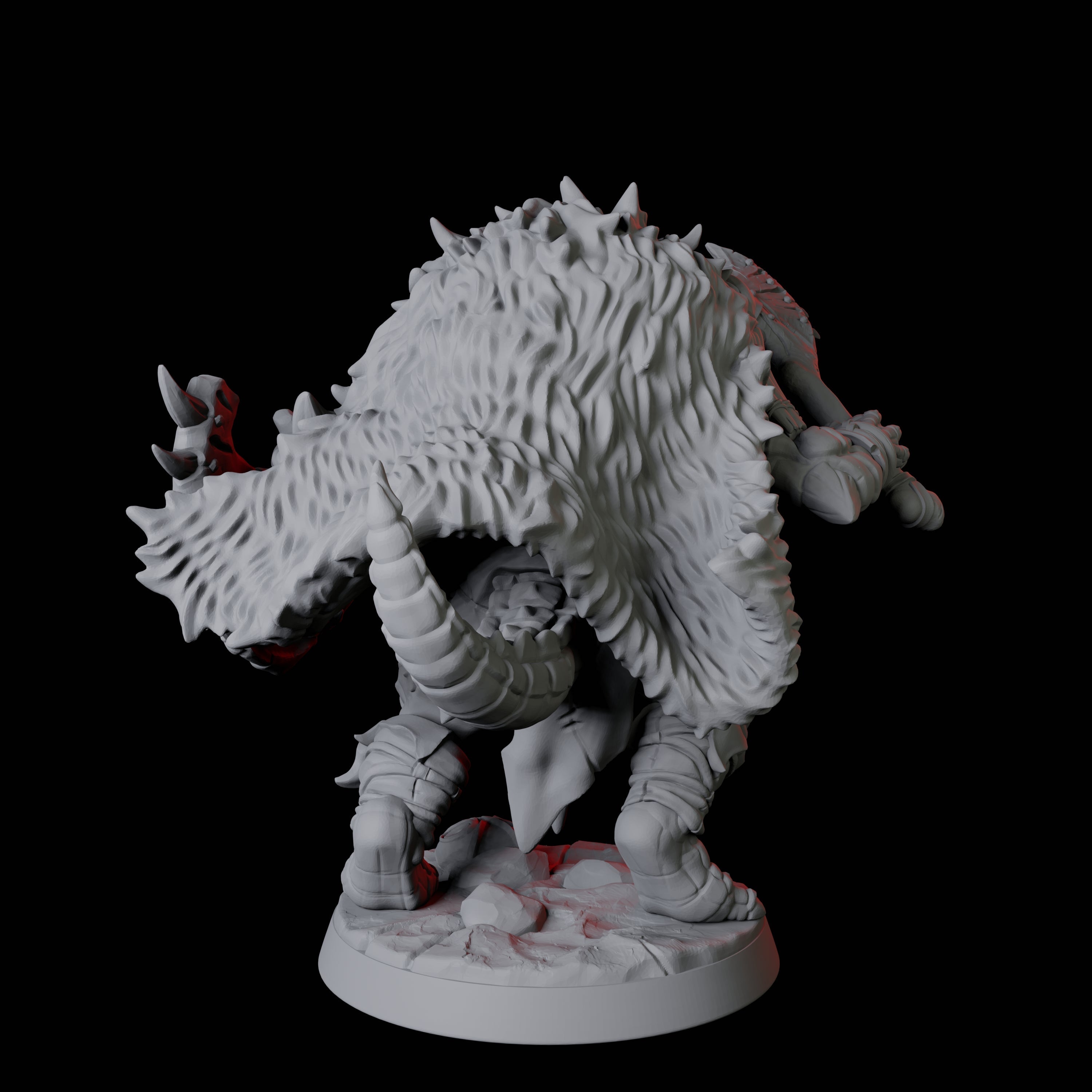 Powerful Frost Lizardfolk D Miniature for Dungeons and Dragons, Pathfinder or other TTRPGs