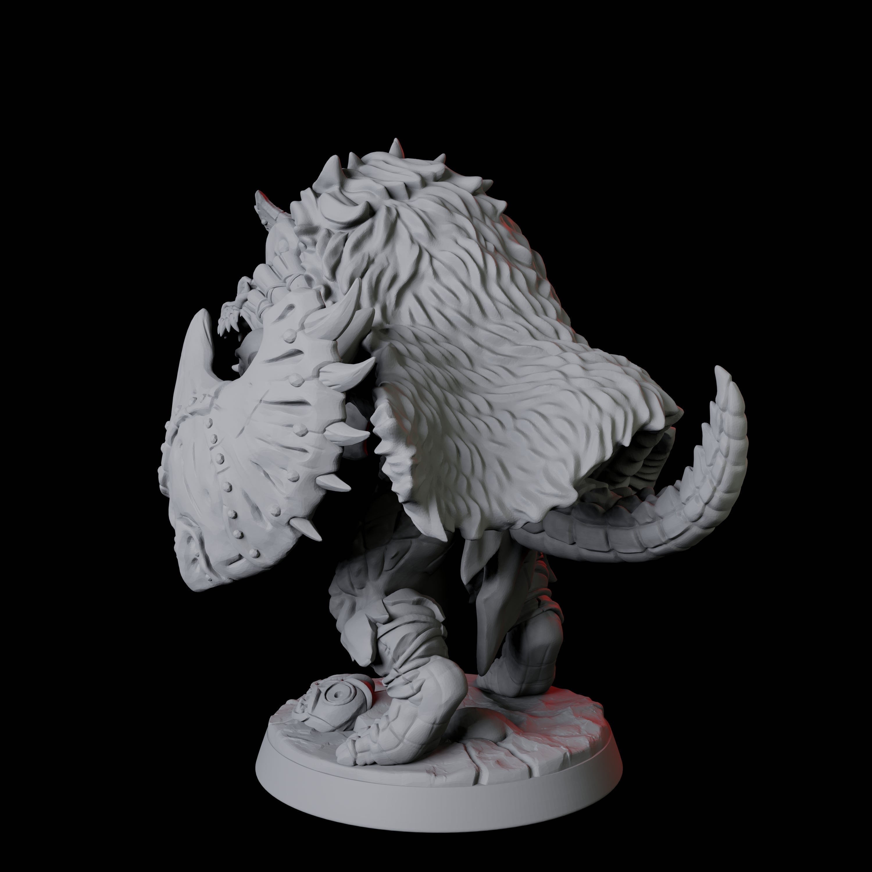 Powerful Frost Lizardfolk D Miniature for Dungeons and Dragons, Pathfinder or other TTRPGs