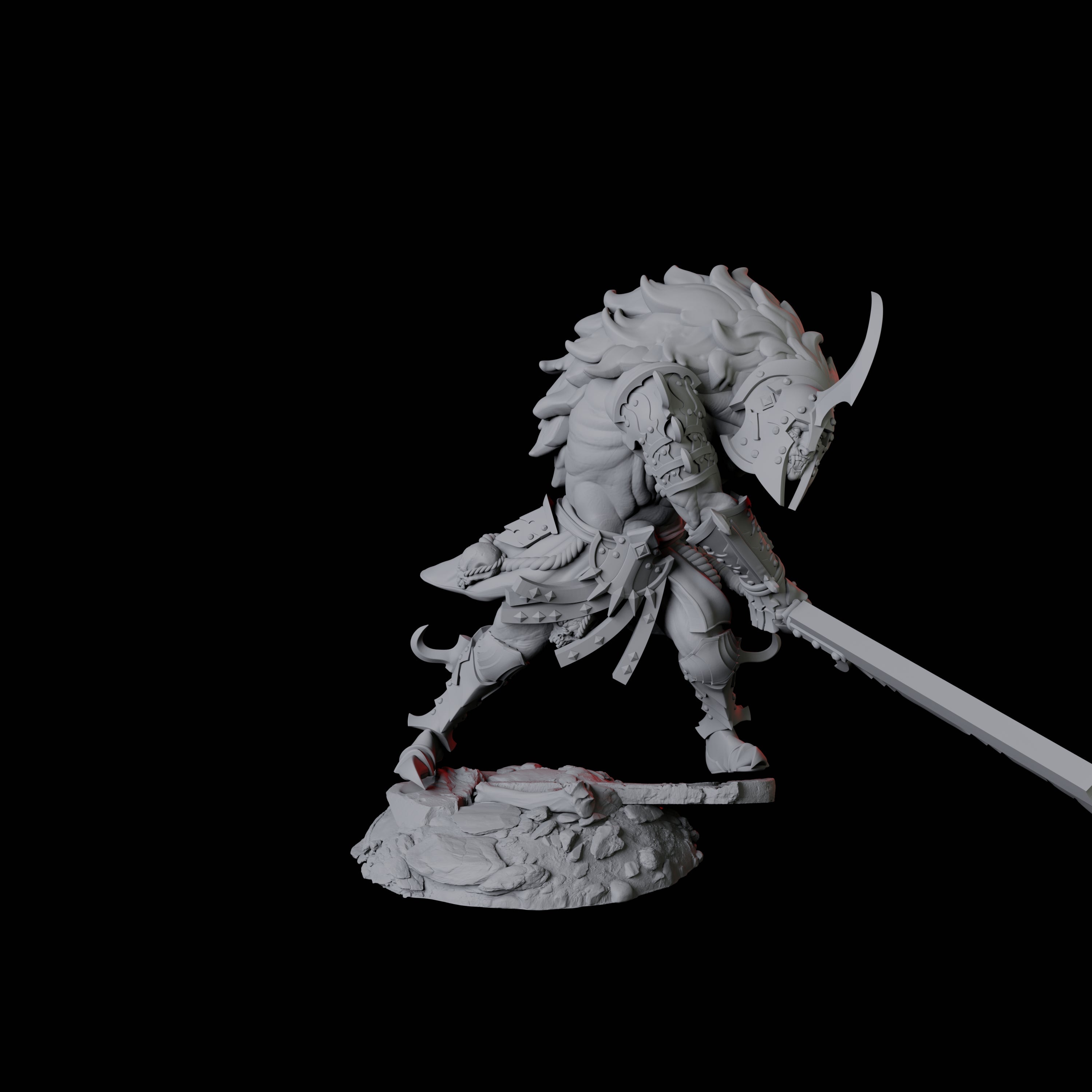 Powerful Nosferatu Overlord B Miniature for Dungeons and Dragons, Pathfinder or other TTRPGs
