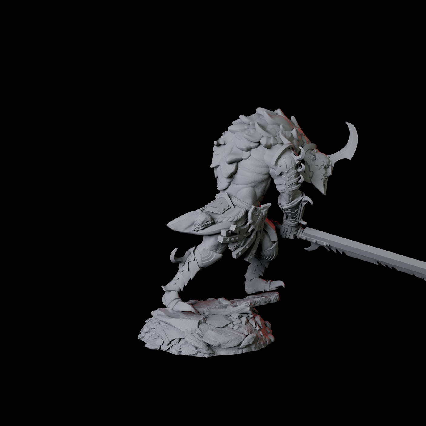 Powerful Nosferatu Overlord B Miniature for Dungeons and Dragons, Pathfinder or other TTRPGs