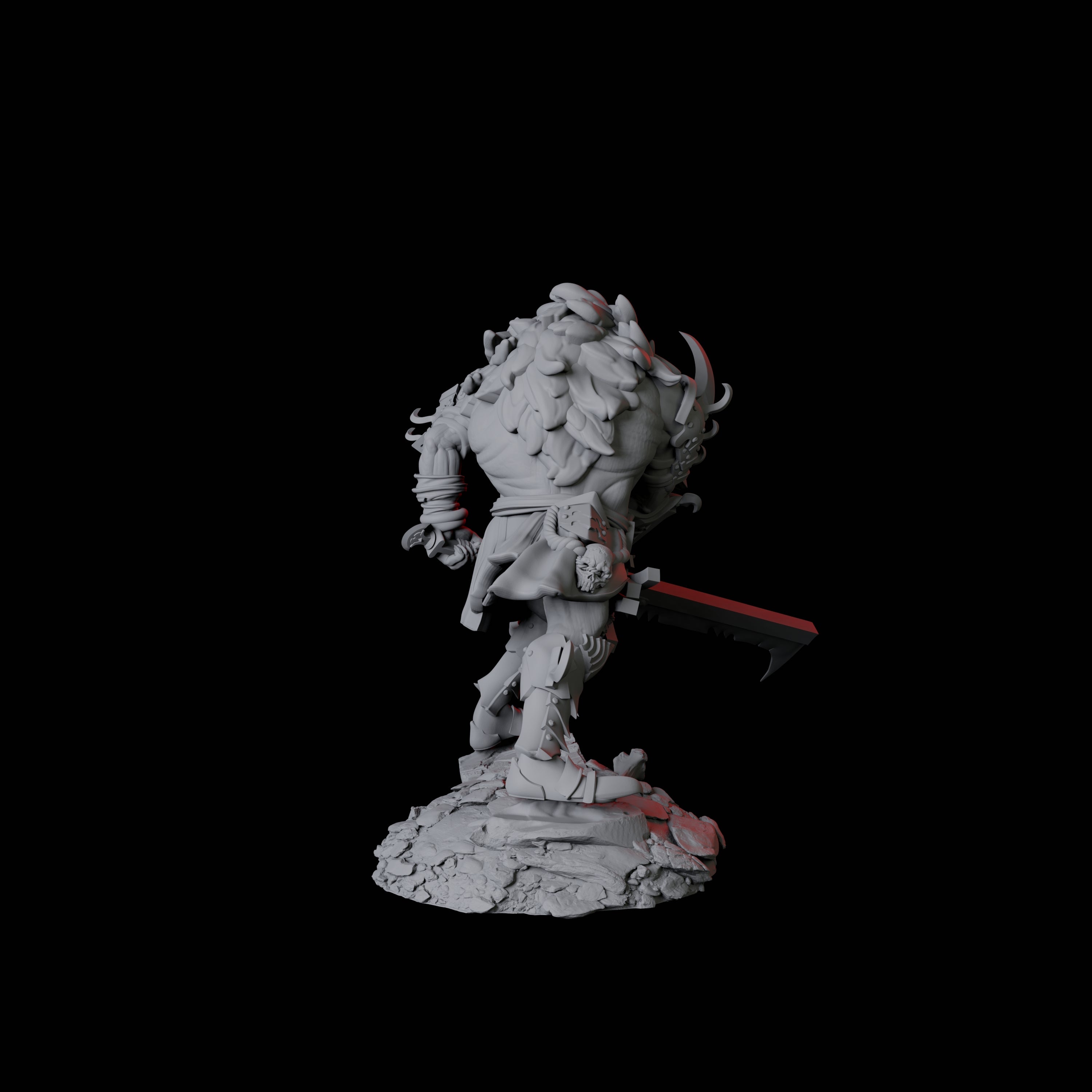 Powerful Nosferatu Overlord B Miniature for Dungeons and Dragons, Pathfinder or other TTRPGs