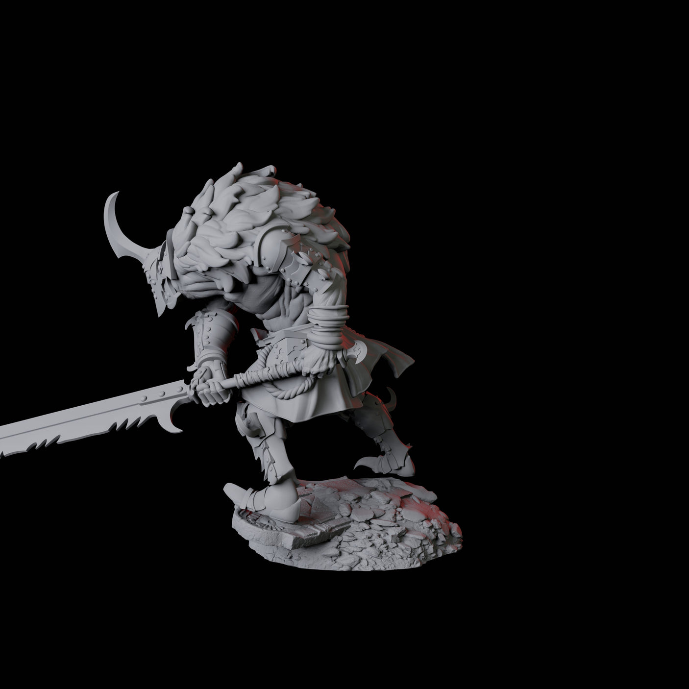 Powerful Nosferatu Overlord B Miniature for Dungeons and Dragons, Pathfinder or other TTRPGs