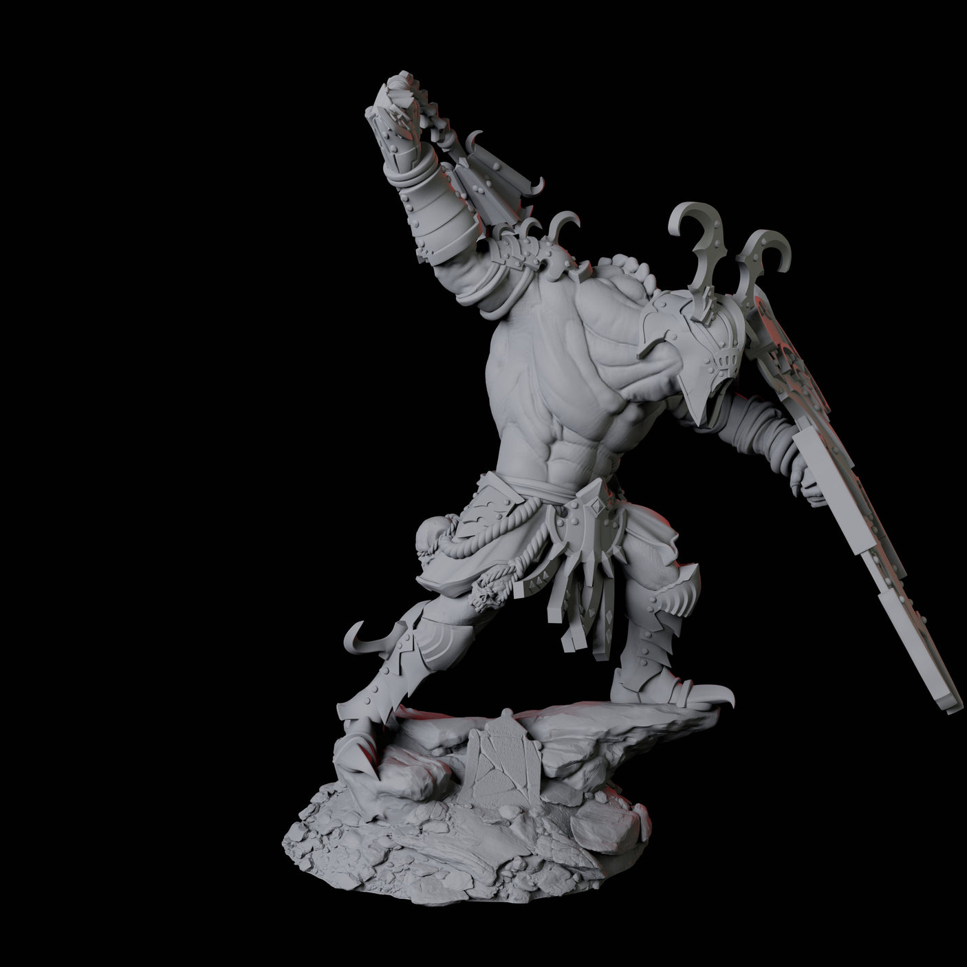 Powerful Nosferatu Overlord D Miniature for Dungeons and Dragons, Pathfinder or other TTRPGs