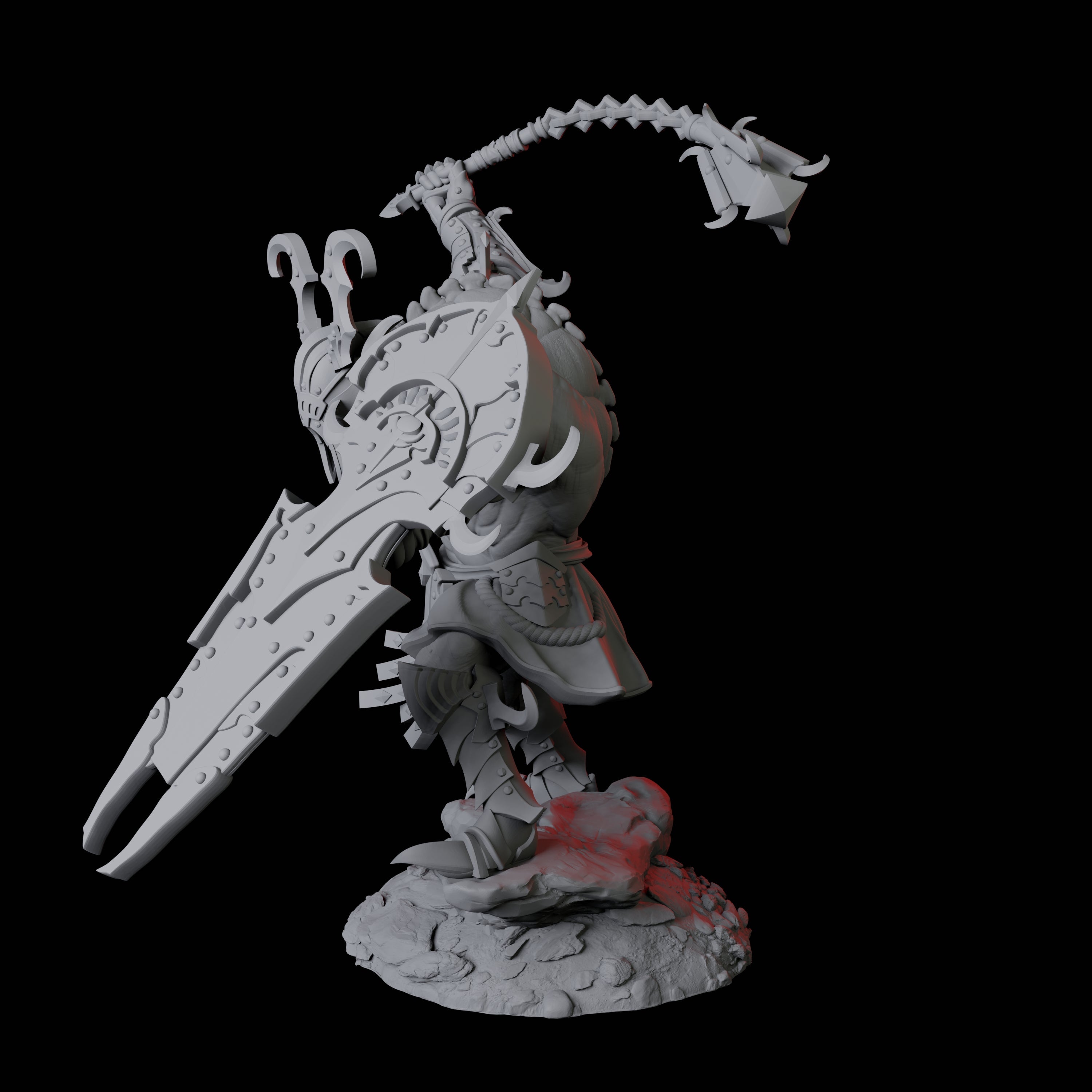 Powerful Nosferatu Overlord D Miniature for Dungeons and Dragons, Pathfinder or other TTRPGs
