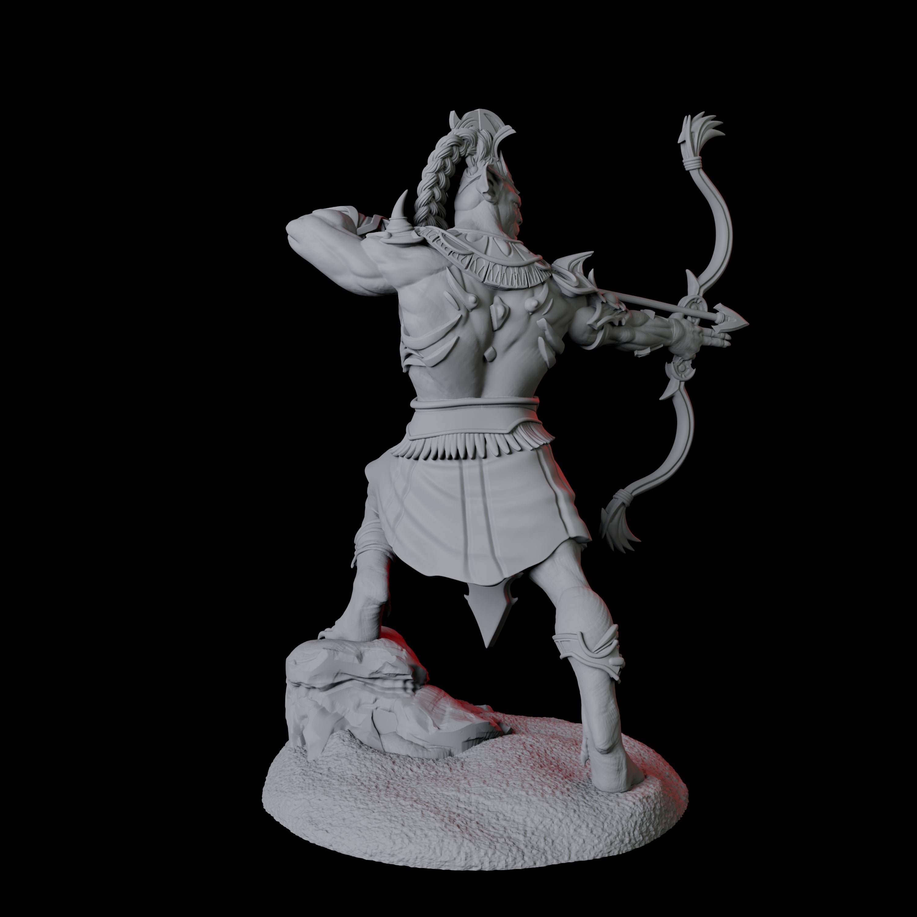 Powerful Tabaxi Warrior B Miniature for Dungeons and Dragons, Pathfinder or other TTRPGs