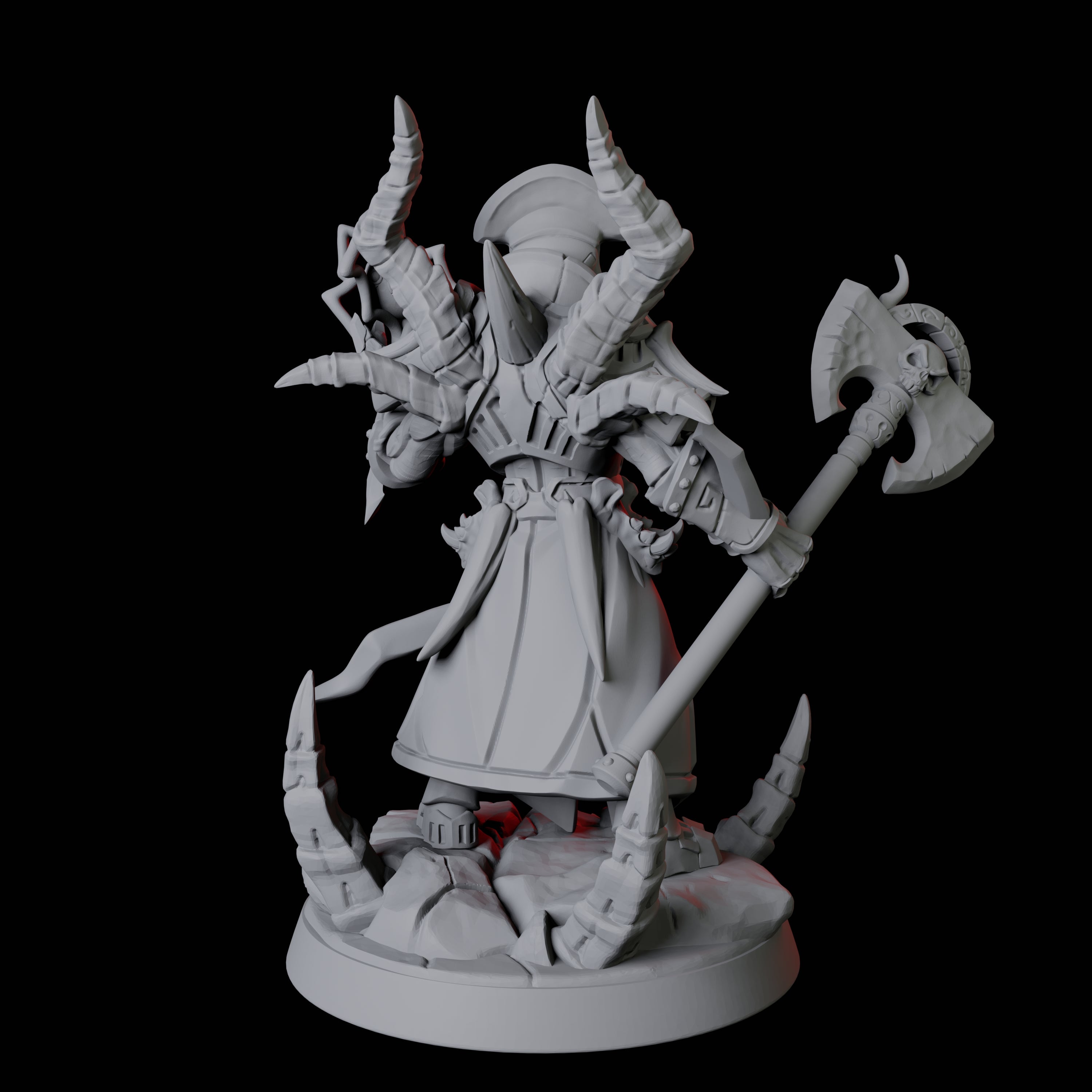 Powerful Warforged Warlock Miniature for Dungeons and Dragons, Pathfinder or other TTRPGs