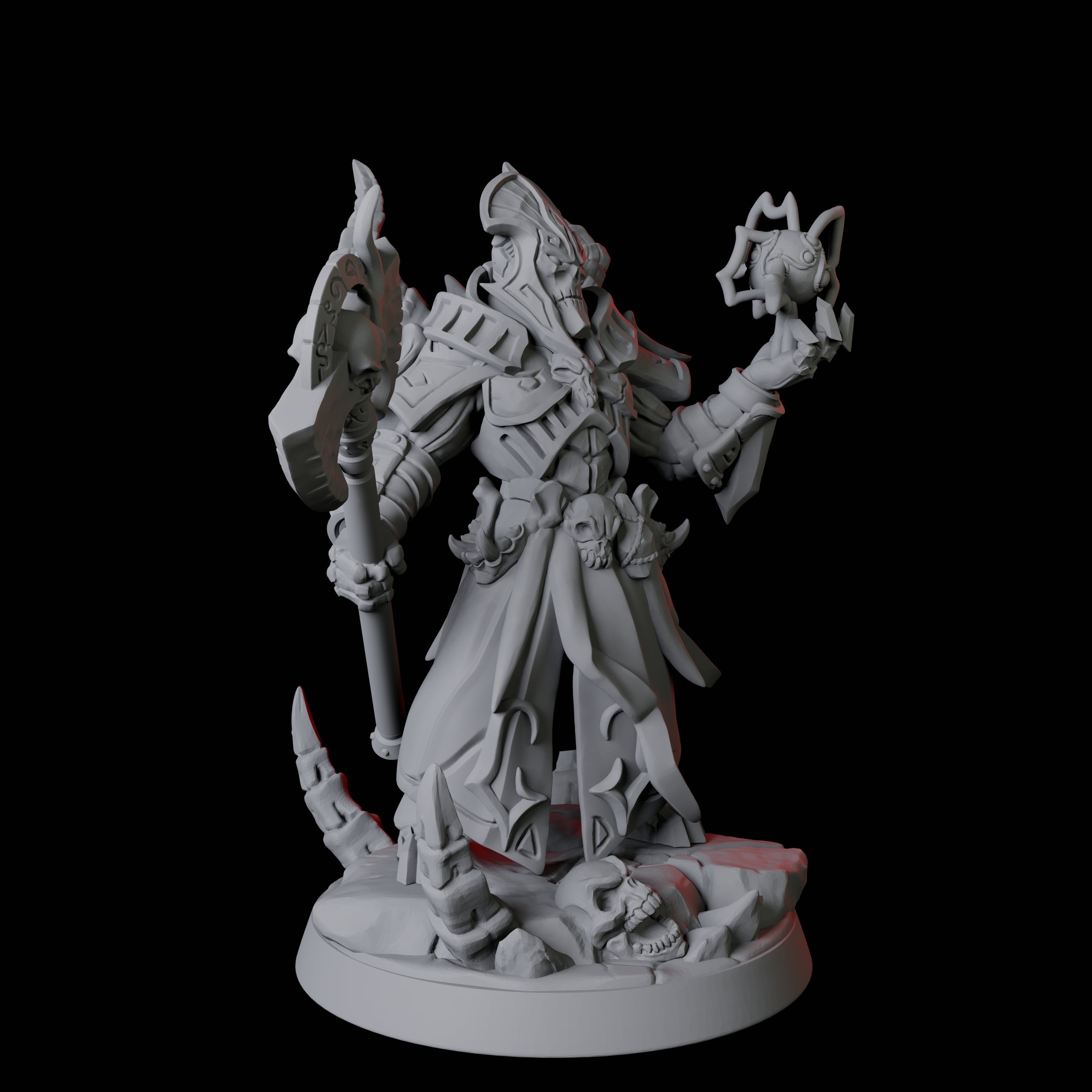 Powerful Warforged Warlock Miniature for Dungeons and Dragons, Pathfinder or other TTRPGs