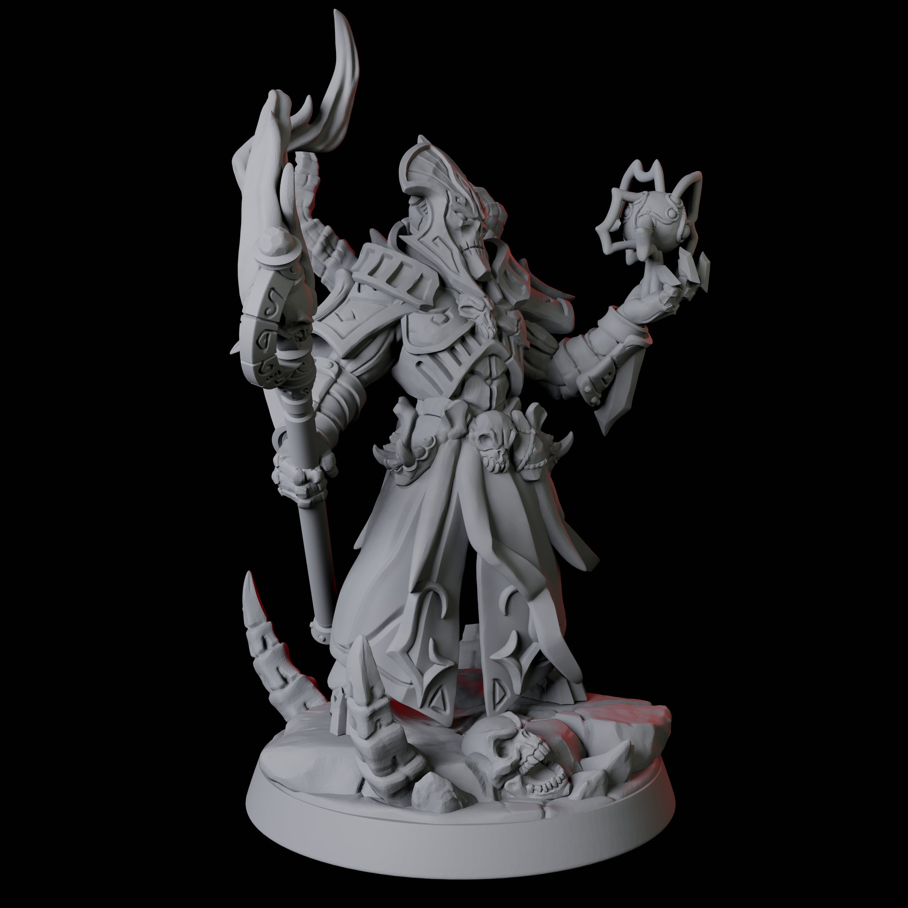 Powerful Warforged Warlock Miniature for Dungeons and Dragons, Pathfinder or other TTRPGs