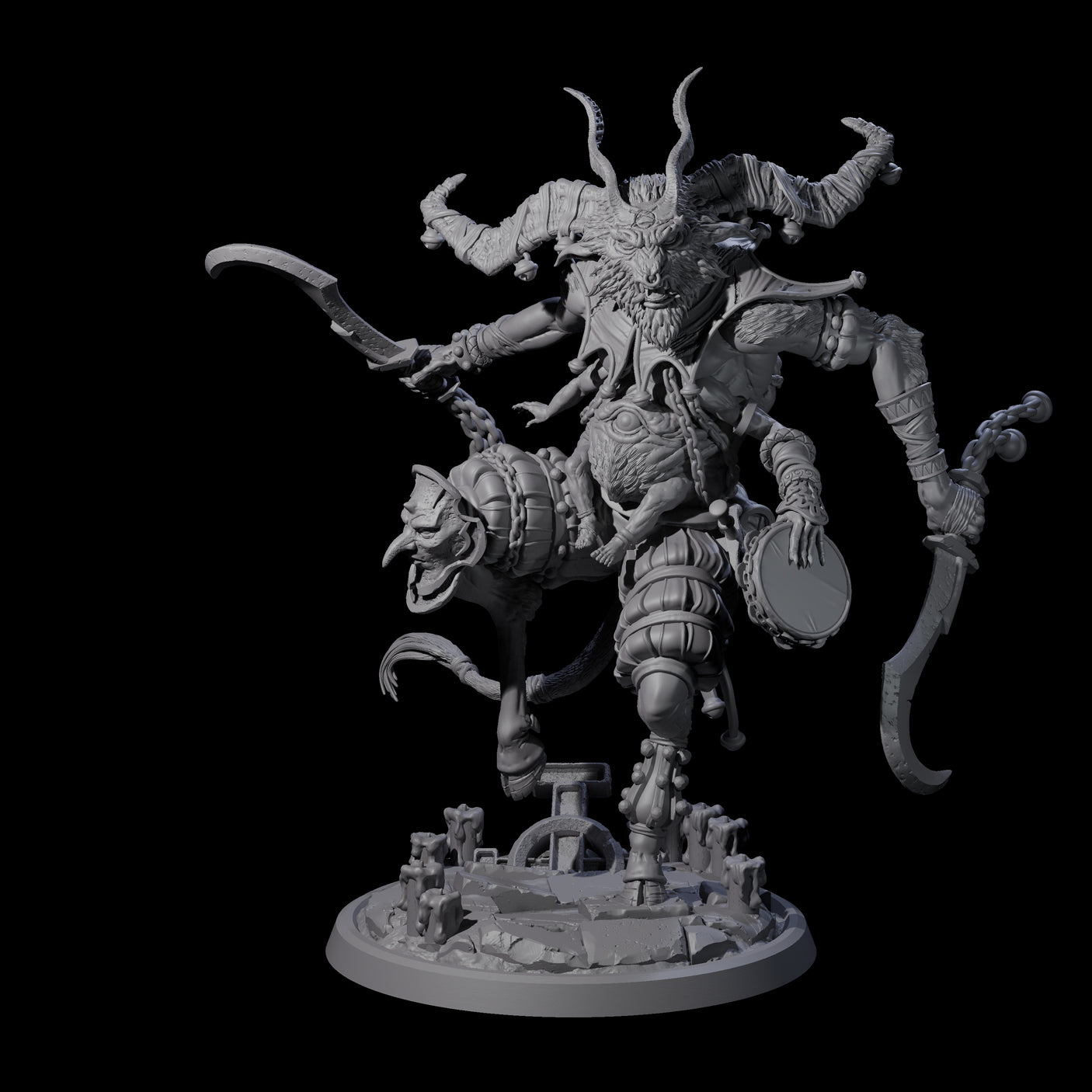 Prancing Jester Goristro Brute A Miniature for Dungeons and Dragons, Pathfinder or other TTRPGs