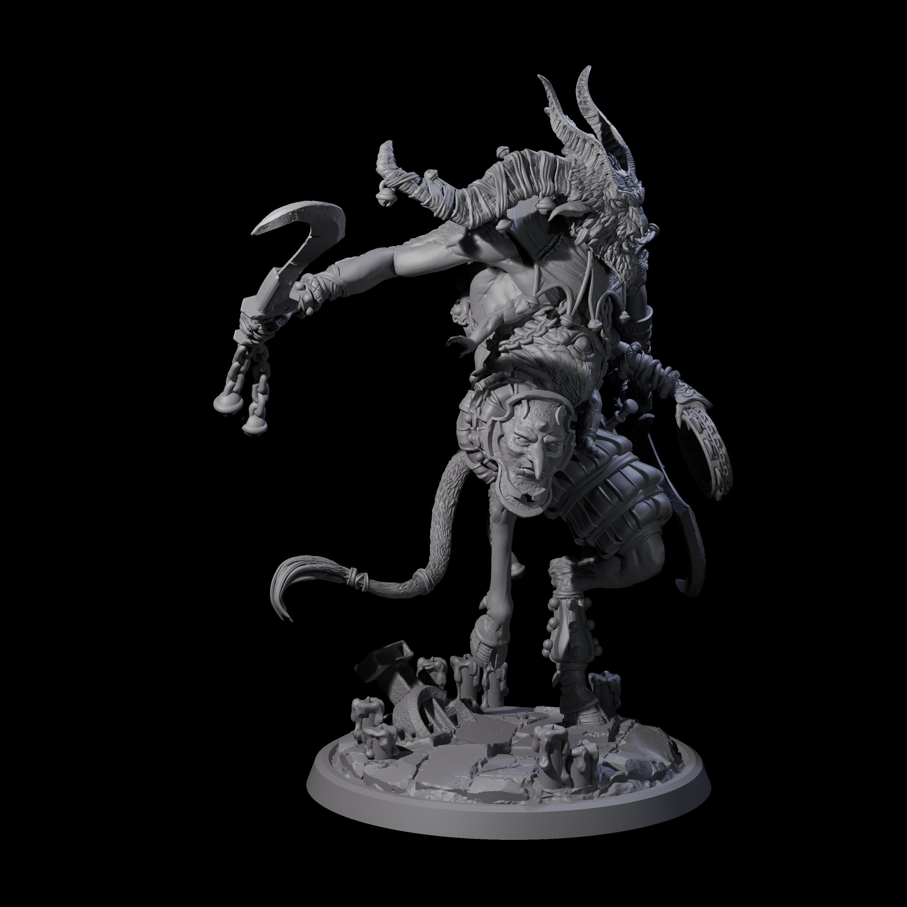 Prancing Jester Goristro Brute A Miniature for Dungeons and Dragons, Pathfinder or other TTRPGs
