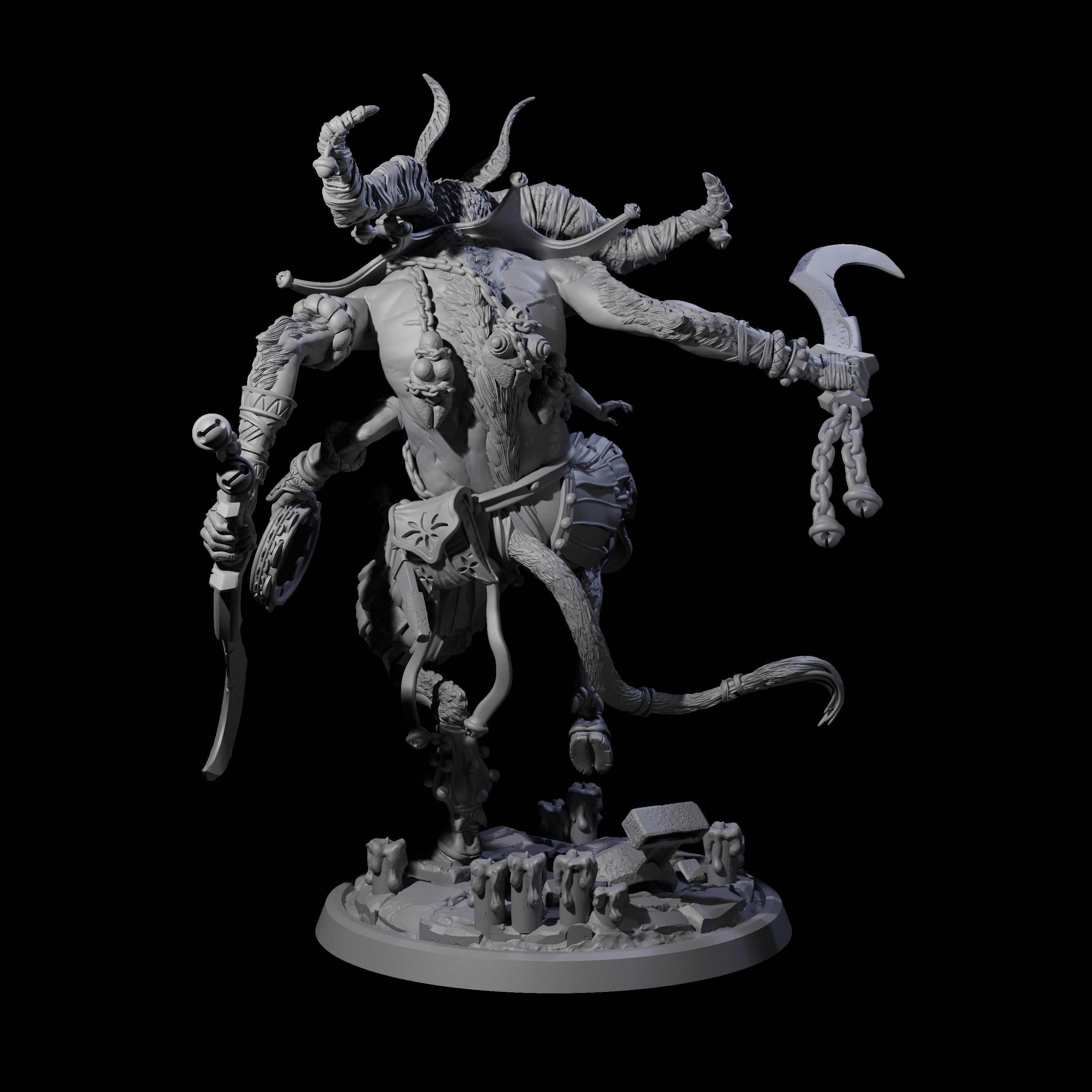 Prancing Jester Goristro Brute A Miniature for Dungeons and Dragons, Pathfinder or other TTRPGs