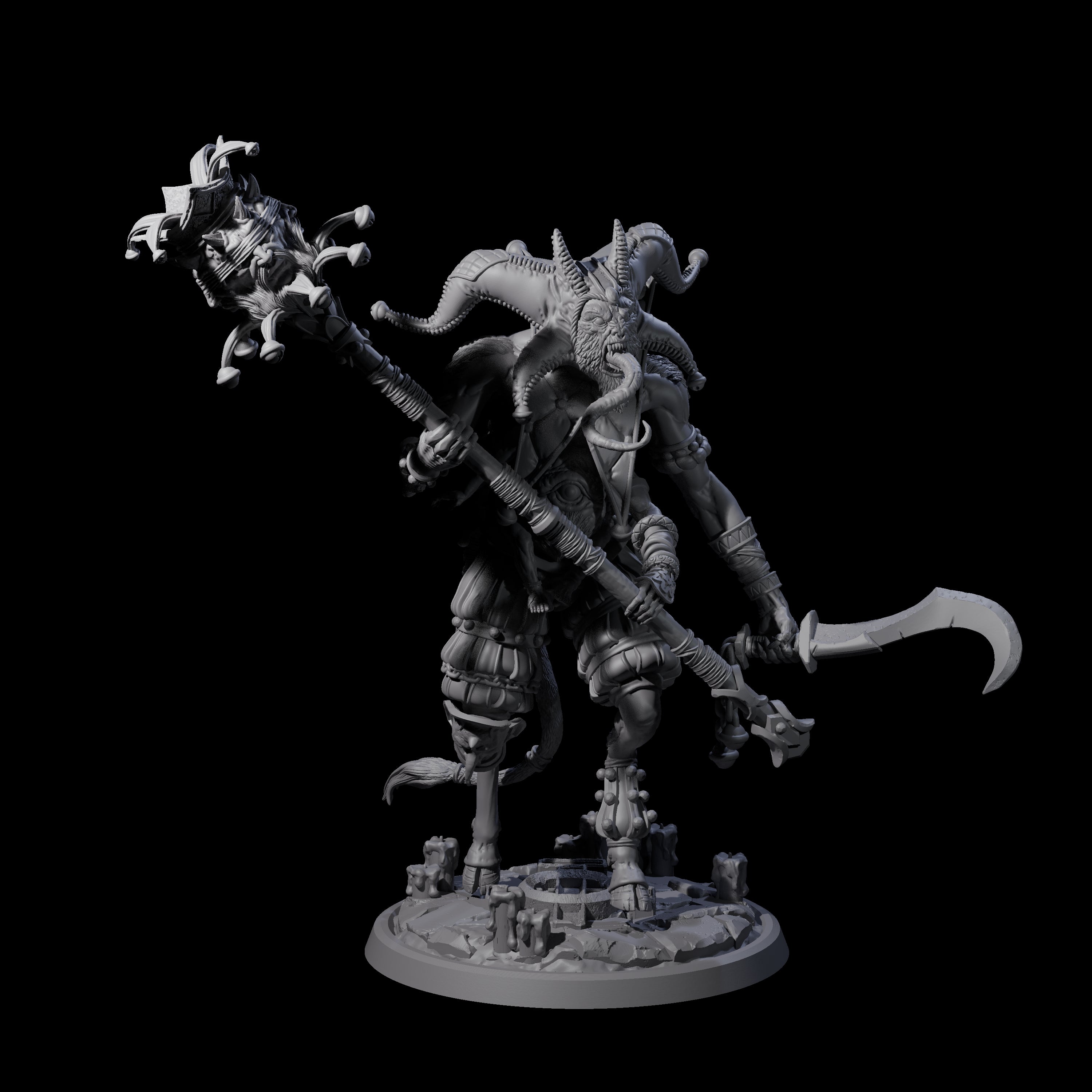 Prancing Jester Goristro Brute D Miniature for Dungeons and Dragons, Pathfinder or other TTRPGs
